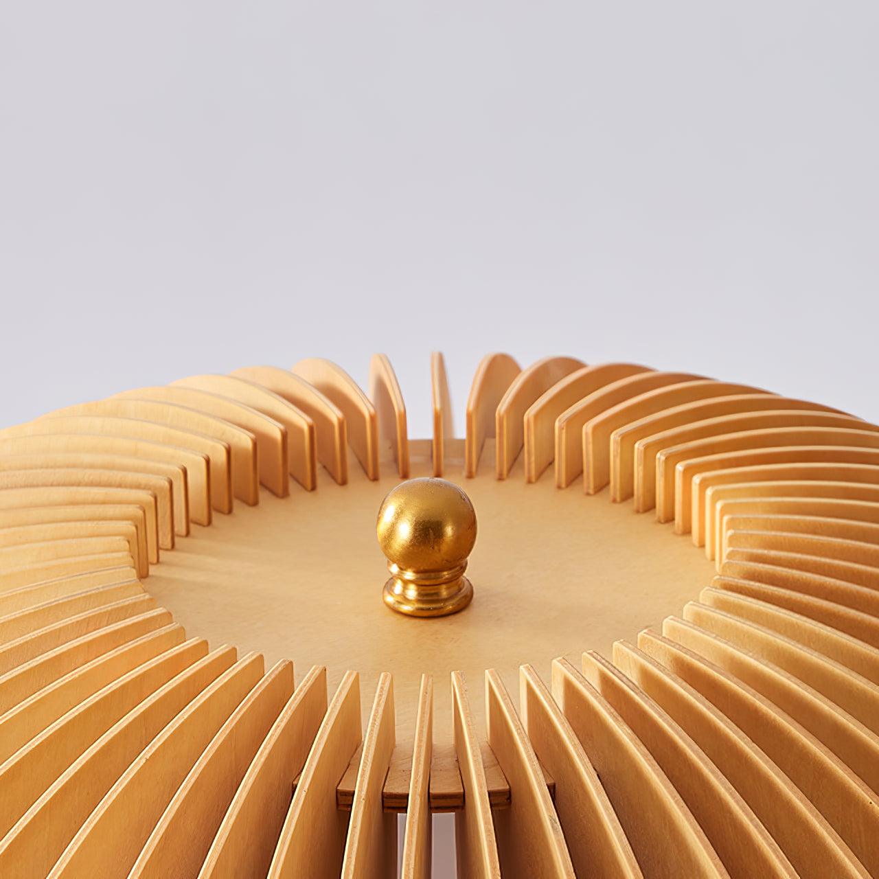 Wooden Pumpkin Floor Lamp - Lumpaz