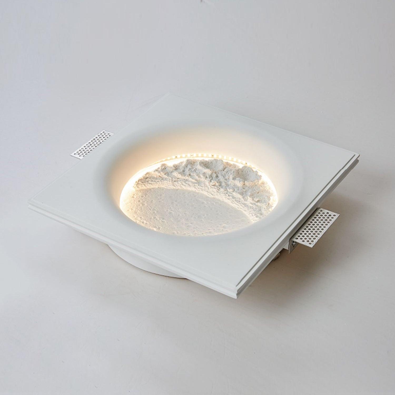 Gypsum Moon Wall Lamp - Lumpaz
