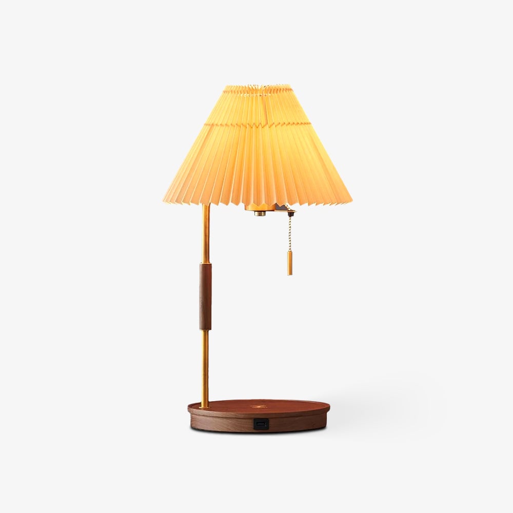 Wooden Retro Table Lamp - Lumpaz