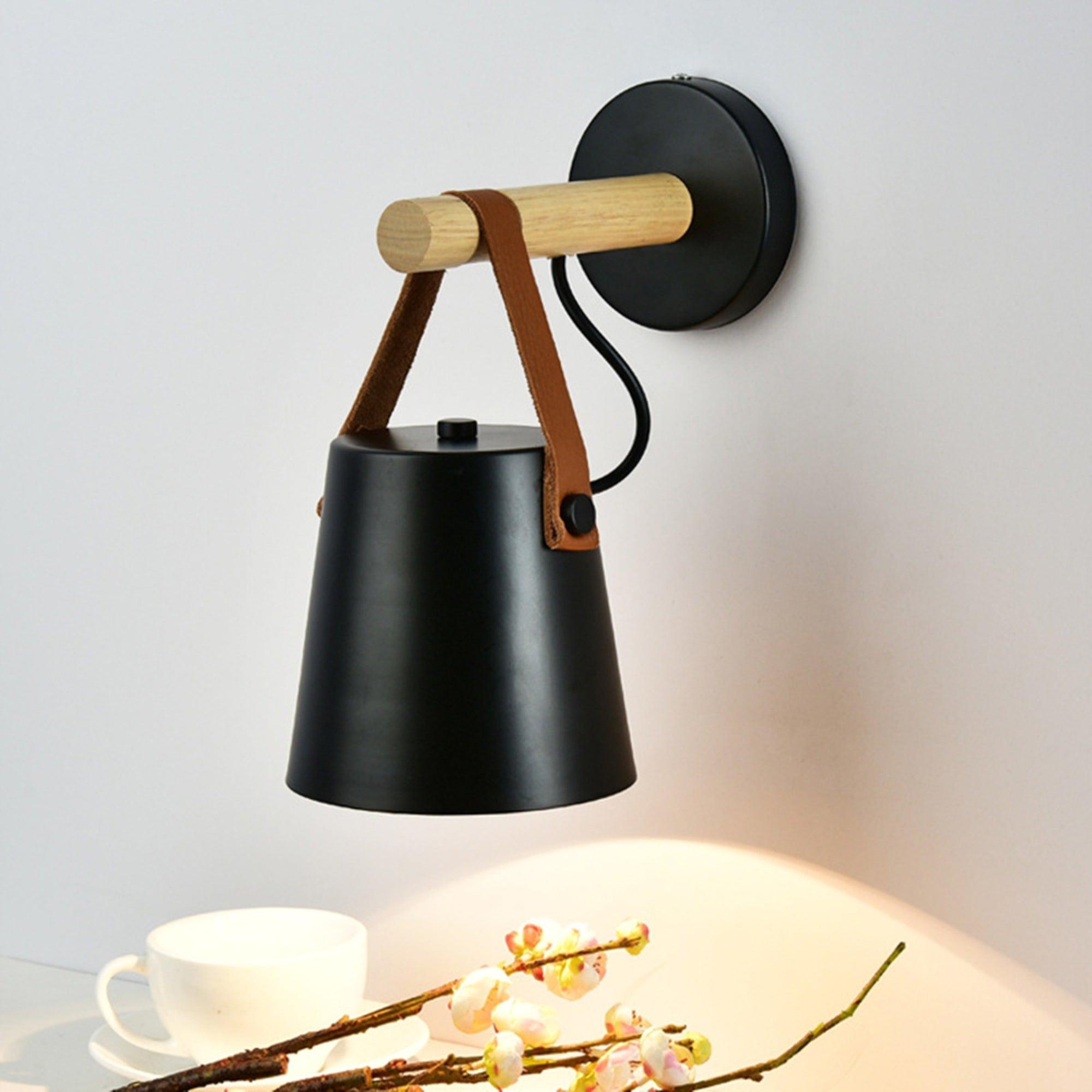 Wooden Conical Wall Light - Lumpaz