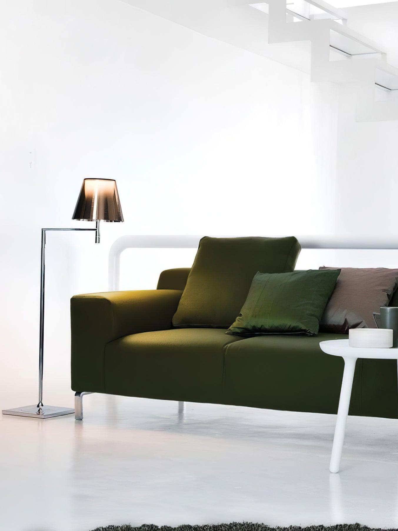 Chrome Prism Bending Floor Light - Lumpaz