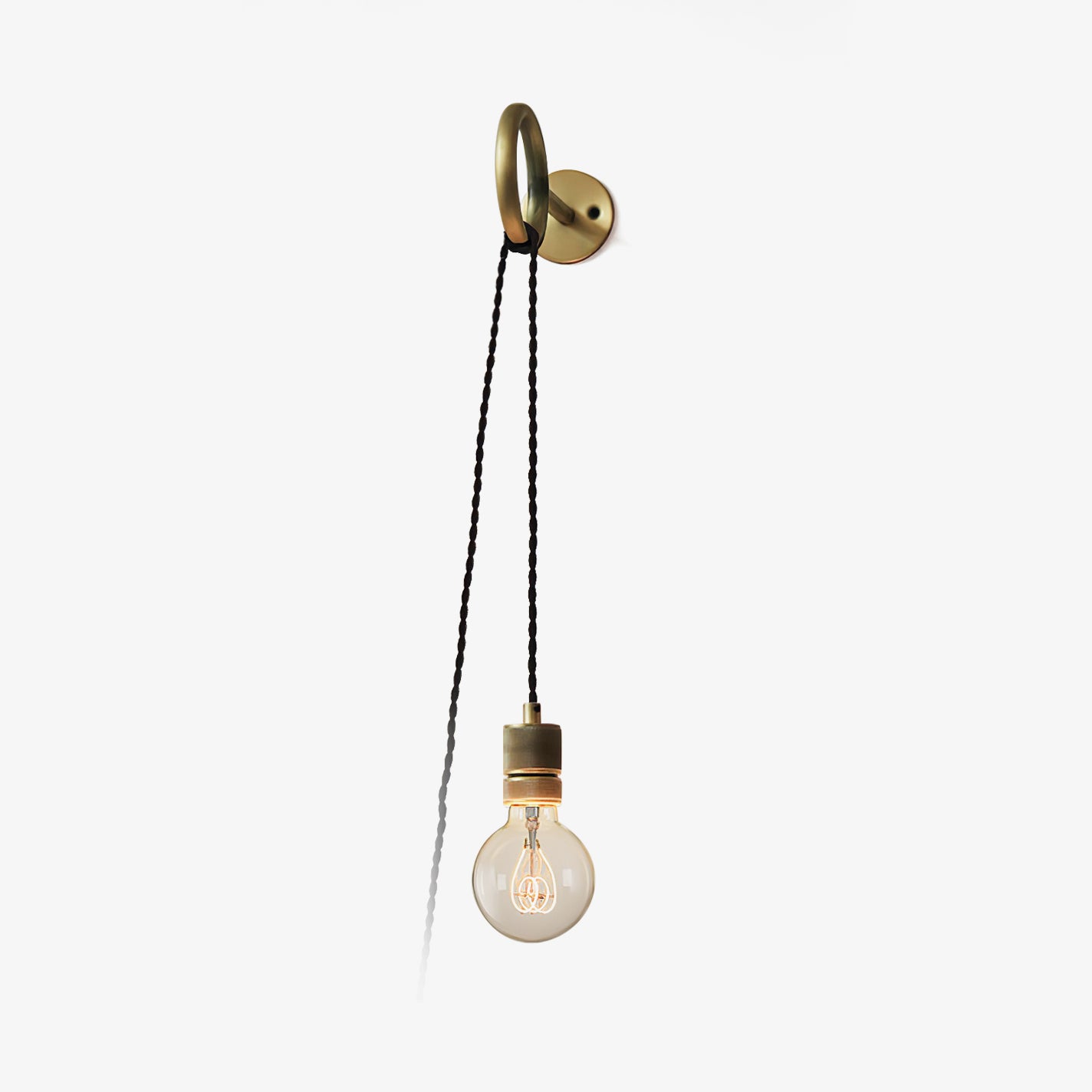 Loop Minimalist Wall Light With Wall Socket - Lumpaz