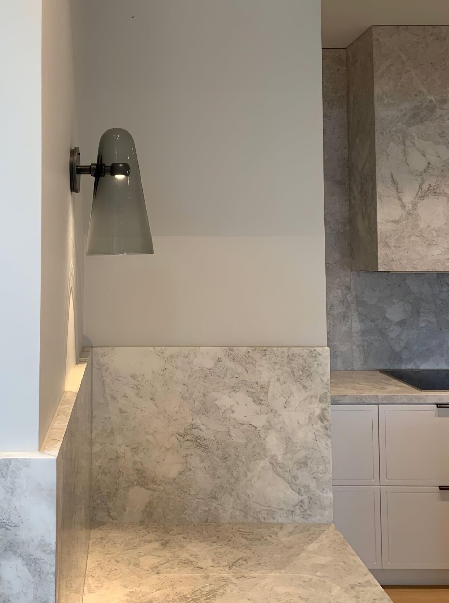 Conical Glass Wall Lamp - Lumpaz