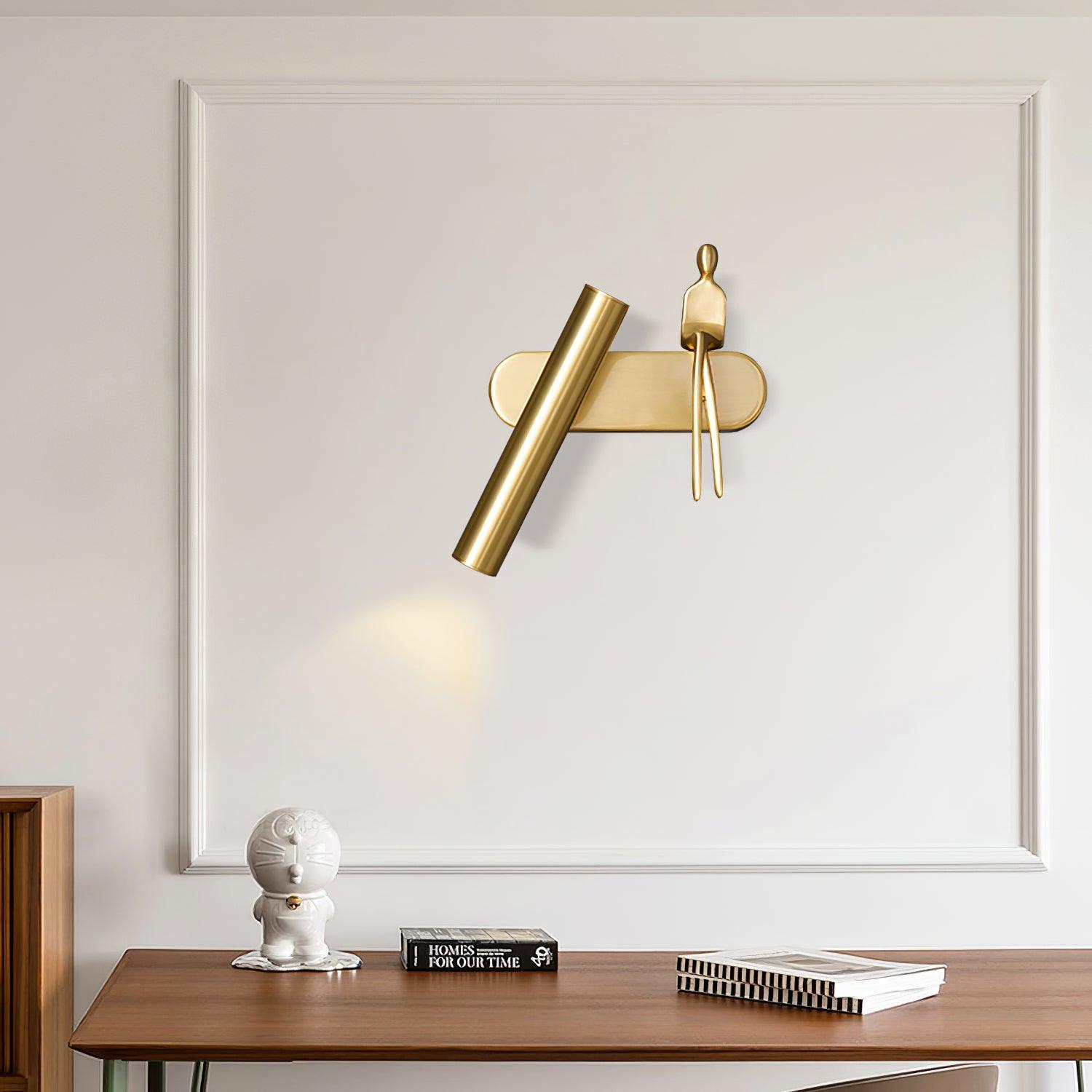Brass Villain Wall Lamp - Lumpaz