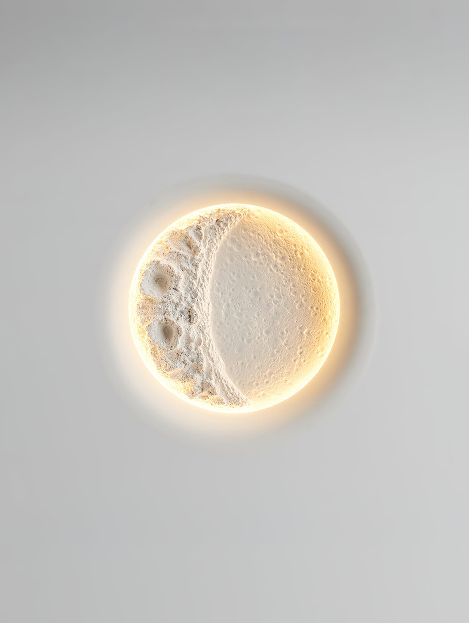 Gypsum Moon Wall Lamp - Lumpaz