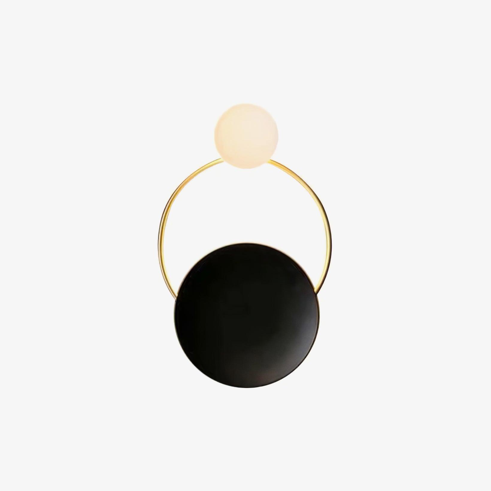 Black Circular Rings Wall Lamp - Lumpaz