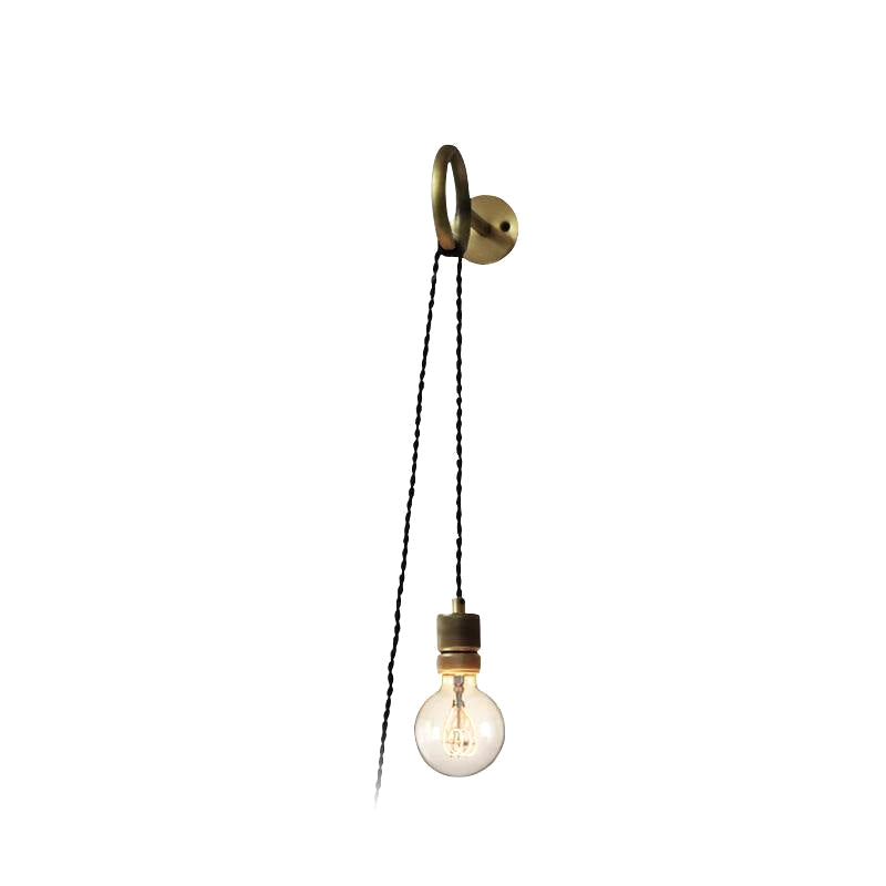 Loop Minimalist Wall Light With Wall Socket - Lumpaz