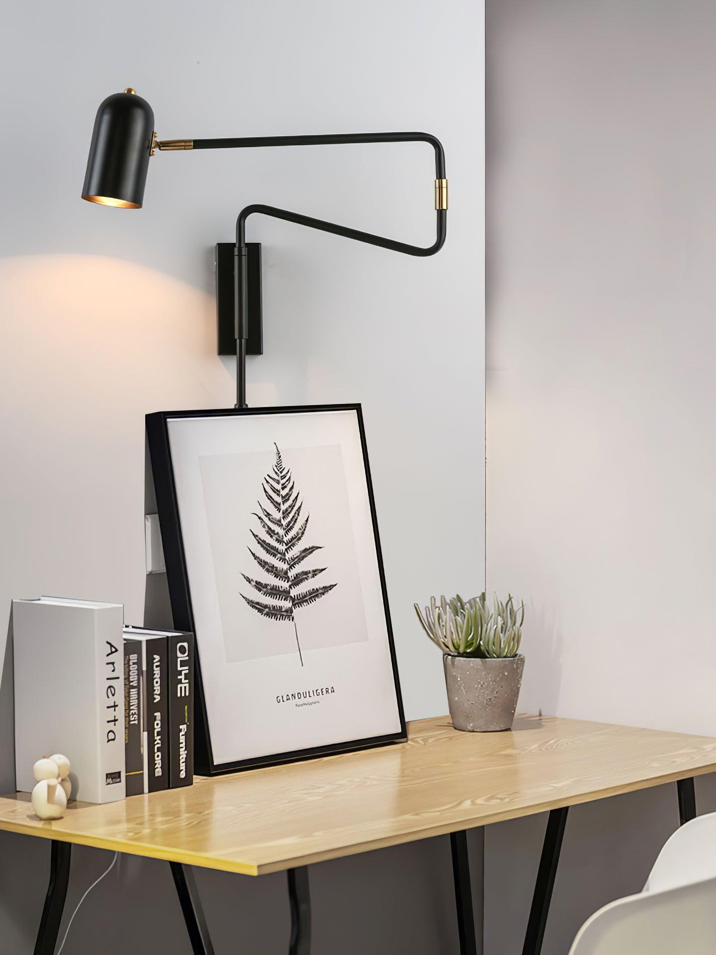 Adjustable Arm Reading Wall Lamp - Lumpaz
