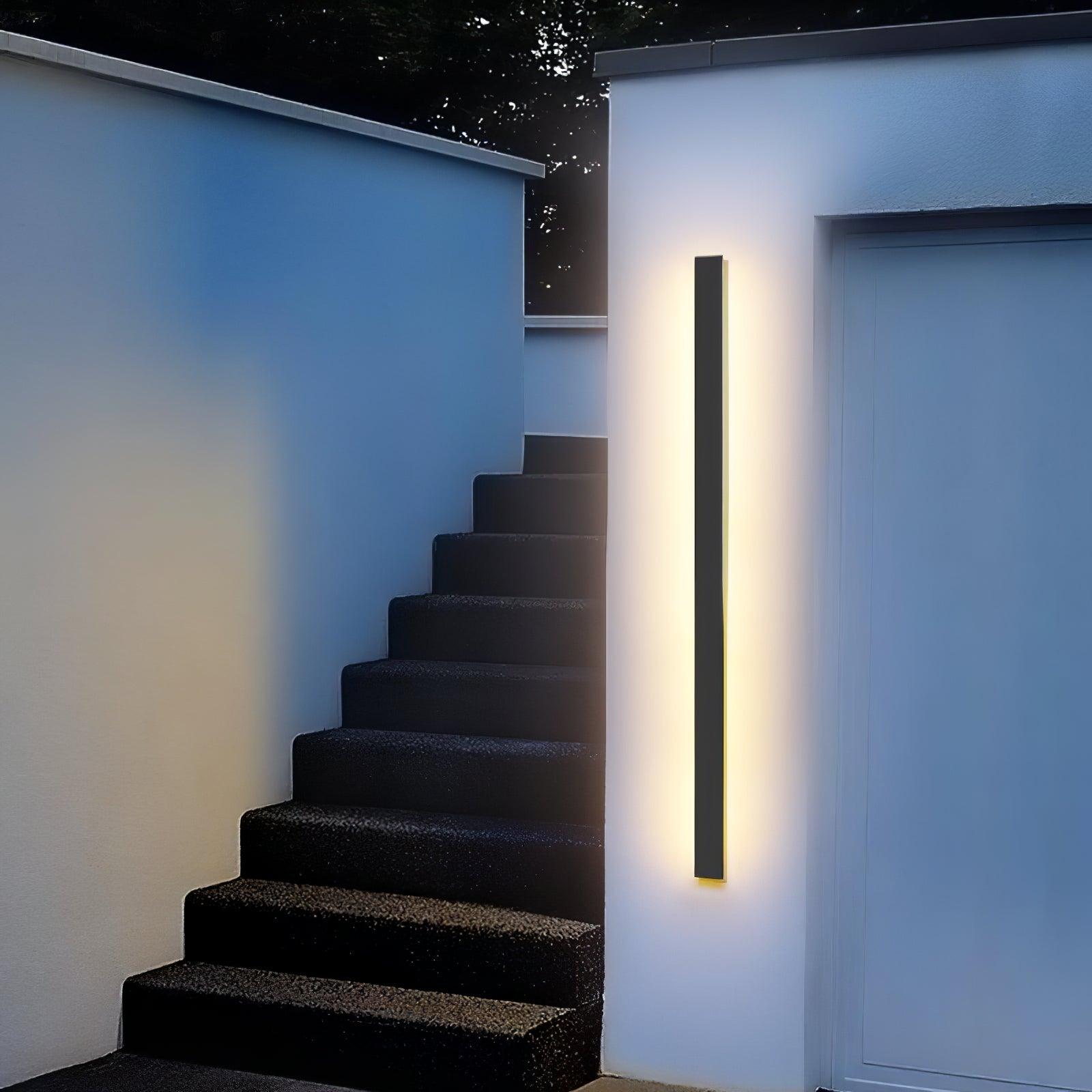 Long Strip Outdoor Sconce Solar Power - Lumpaz