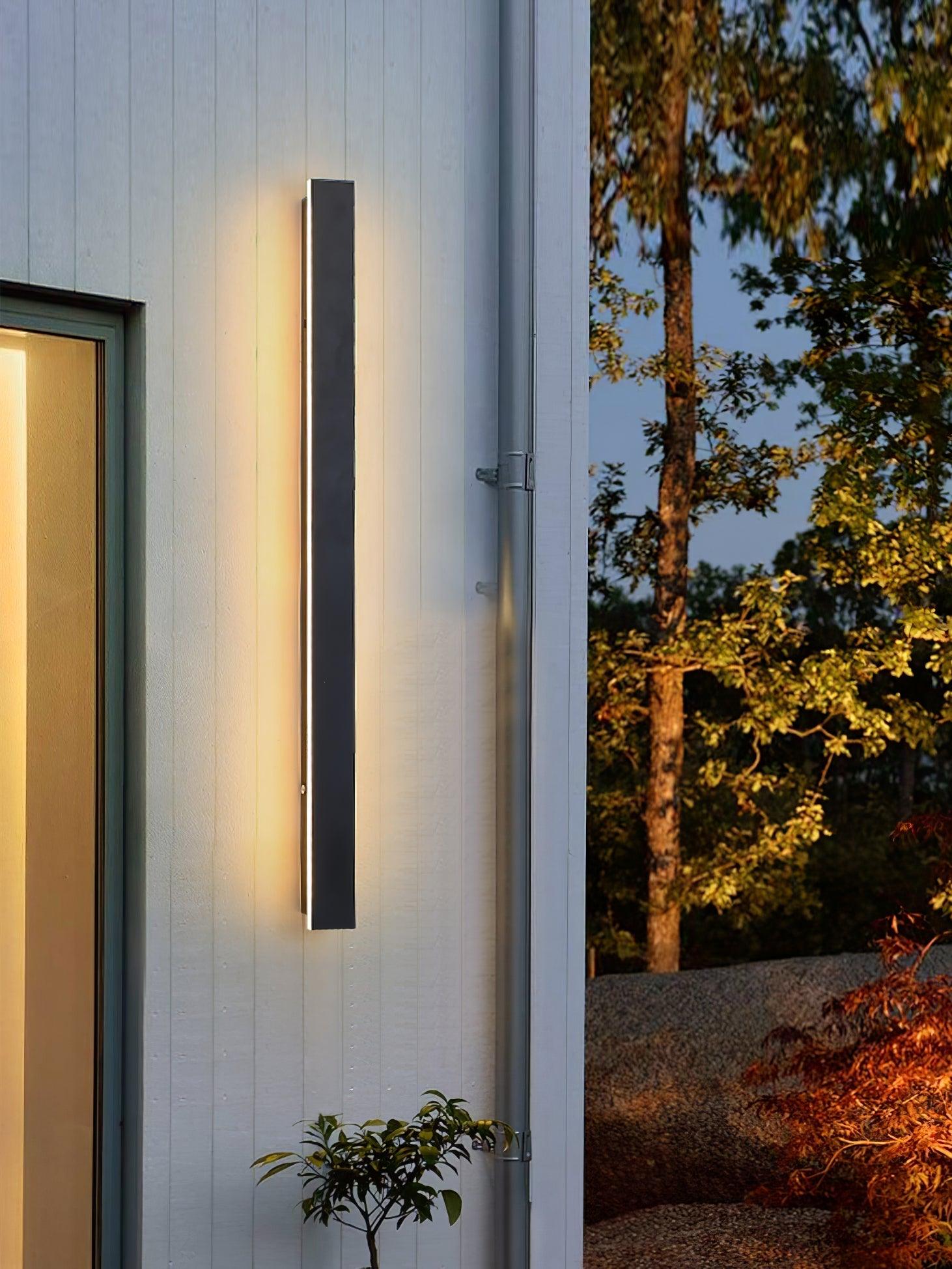 Long Strip Outdoor Sconce Solar Power - Lumpaz