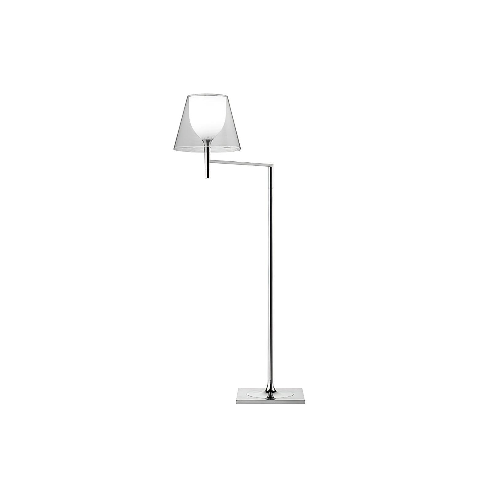 Chrome Prism Bending Floor Light - Lumpaz