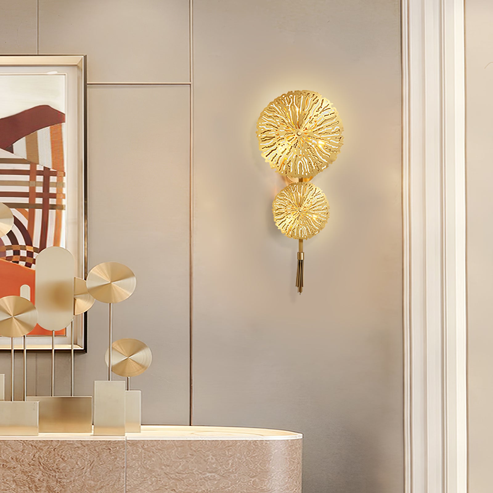 Lotus Leaf Wall Sconce - Lumpaz