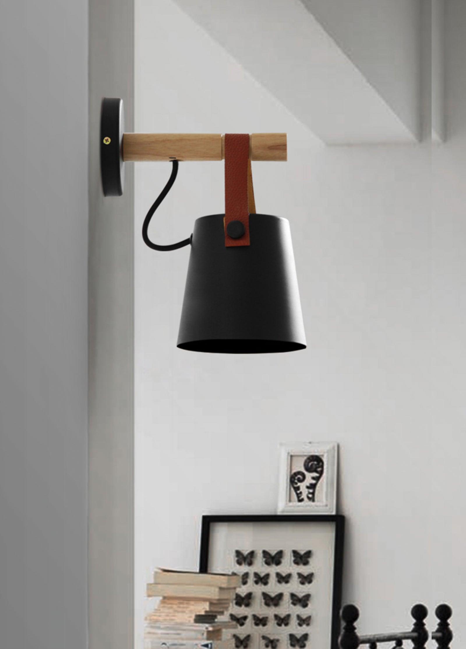 Wooden Conical Wall Light - Lumpaz