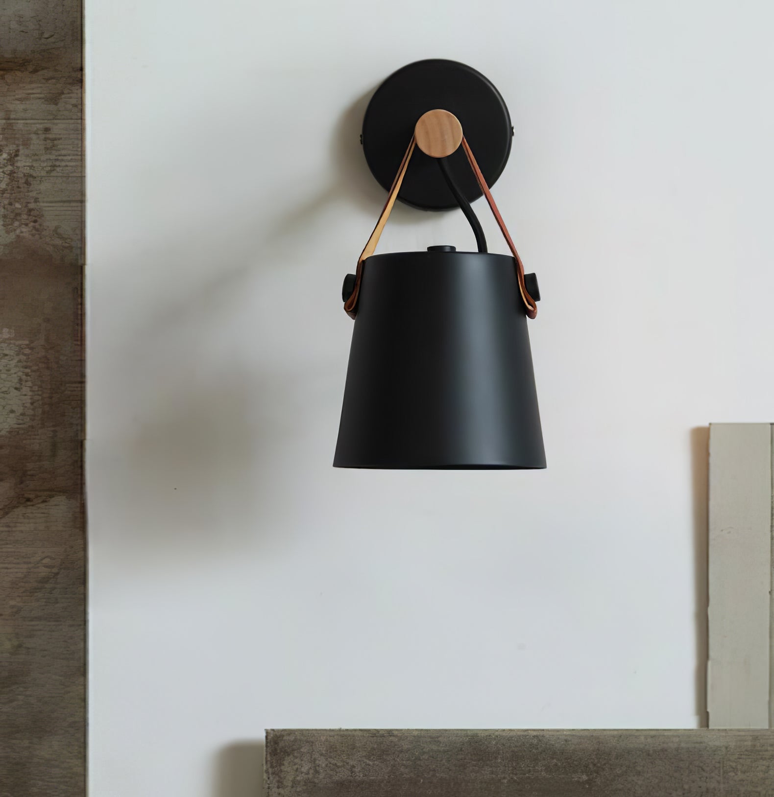 Wooden Conical Wall Light - Lumpaz