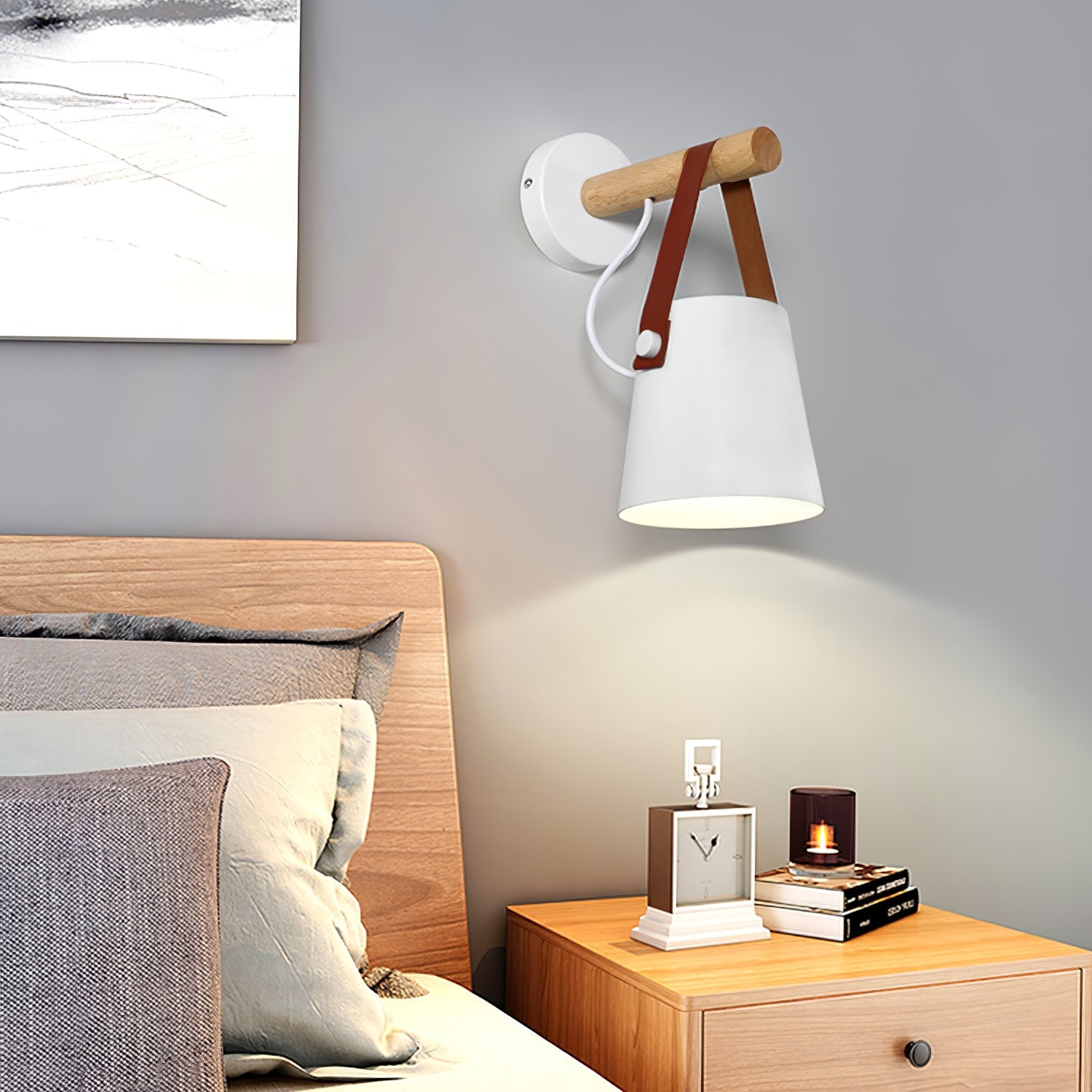 Wooden Conical Wall Light - Lumpaz