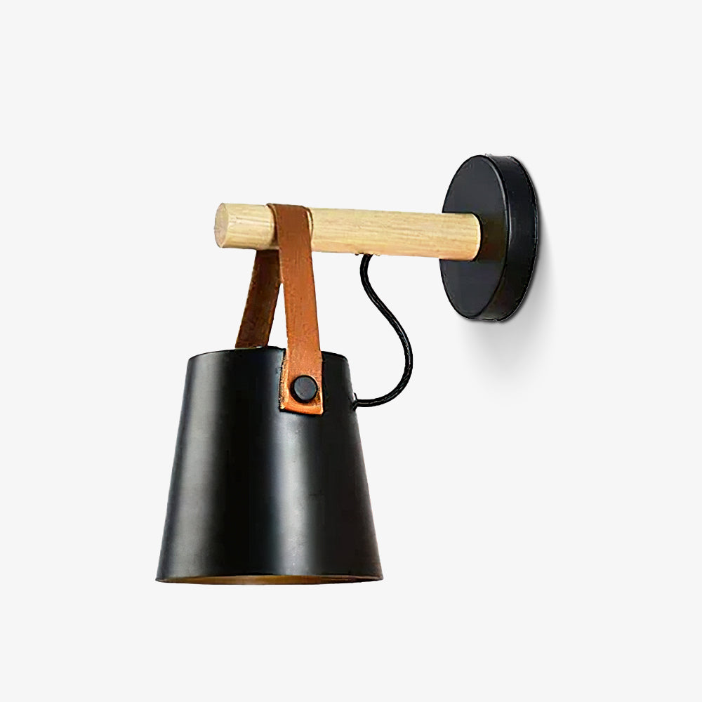 Wooden Conical Wall Light - Lumpaz