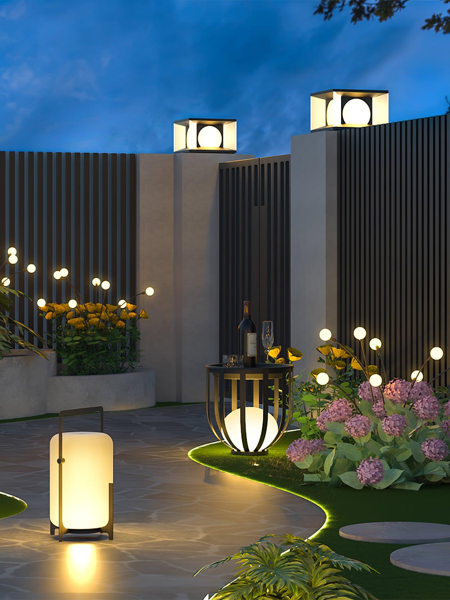 Black Twilight Lantern Table Lamp - Lumpaz