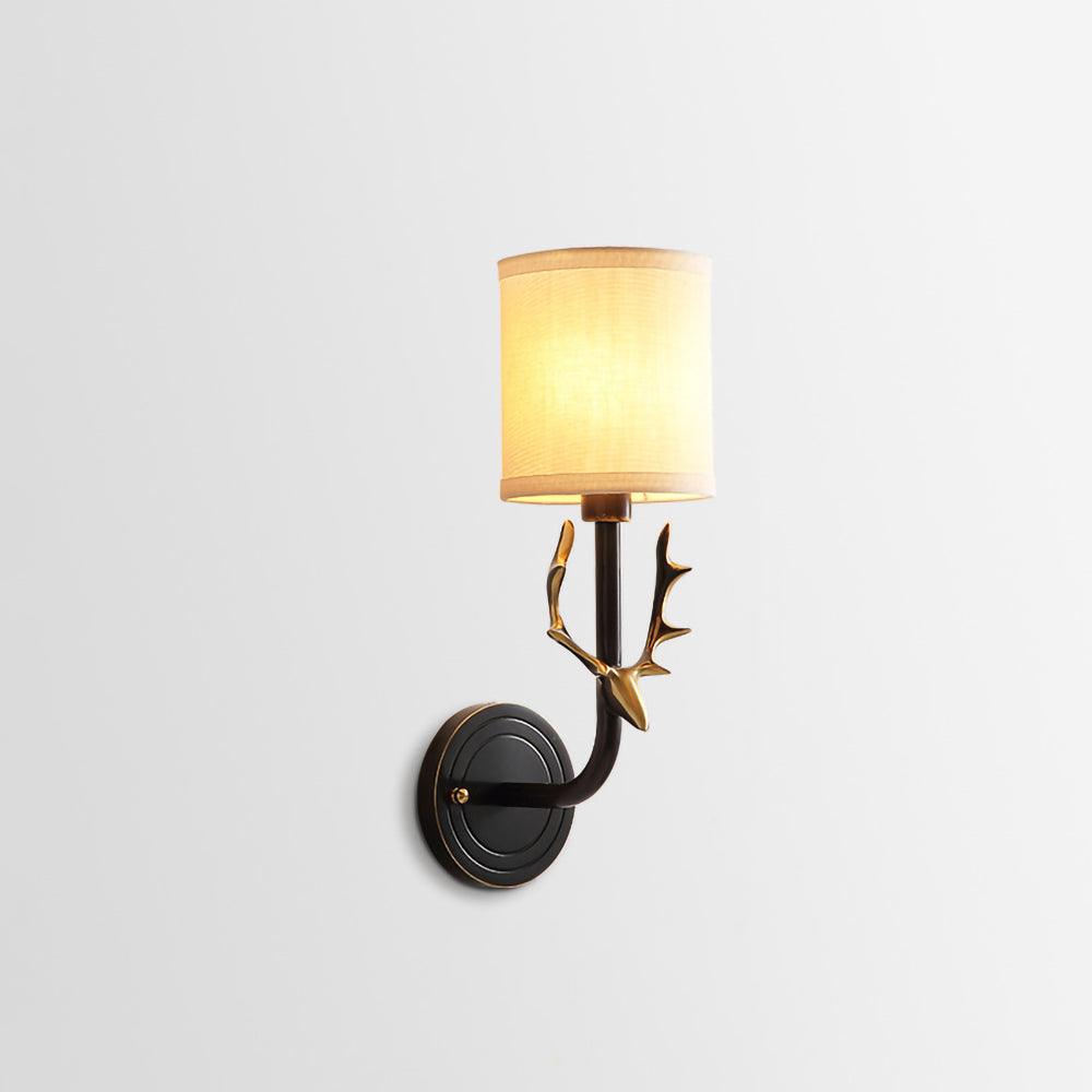 Brass Deer Head Wall Light - Lumpaz