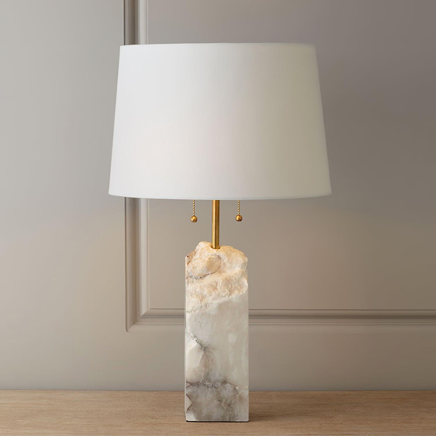 Raw Alabaster Table Lamp - Lumpaz