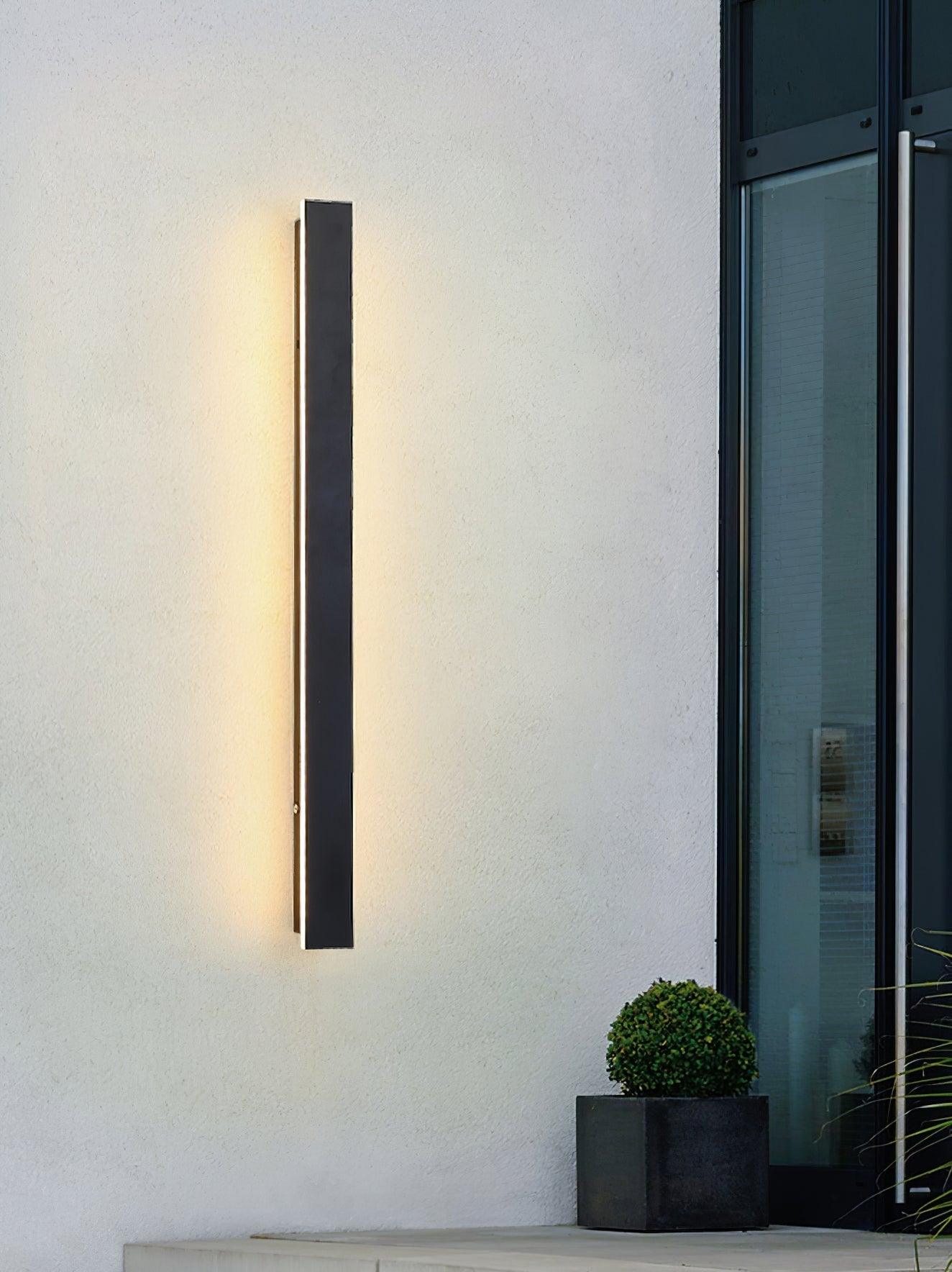 Long Strip Outdoor Sconce Solar Power - Lumpaz