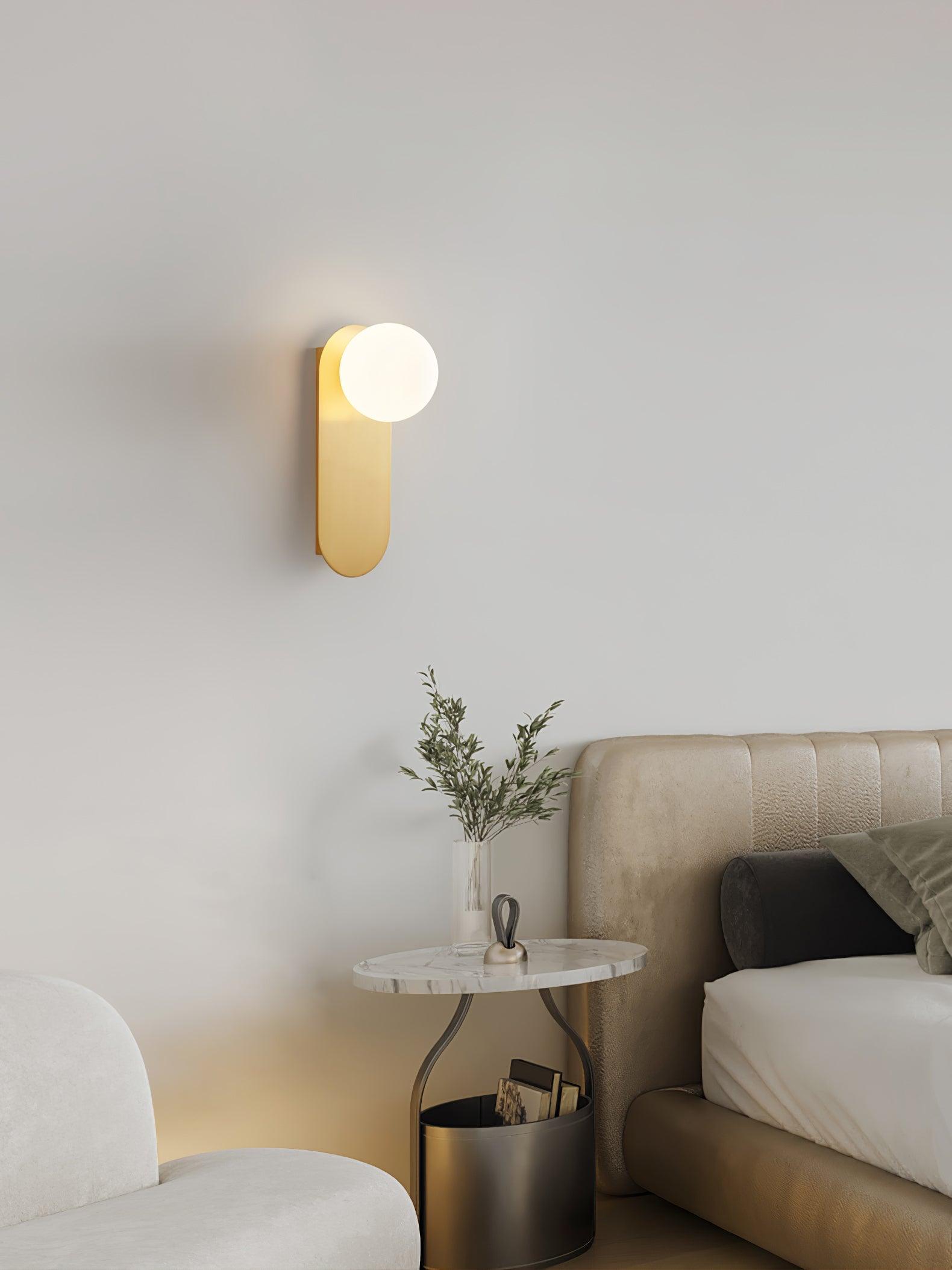 Flat Base Globe Sconce - Lumpaz