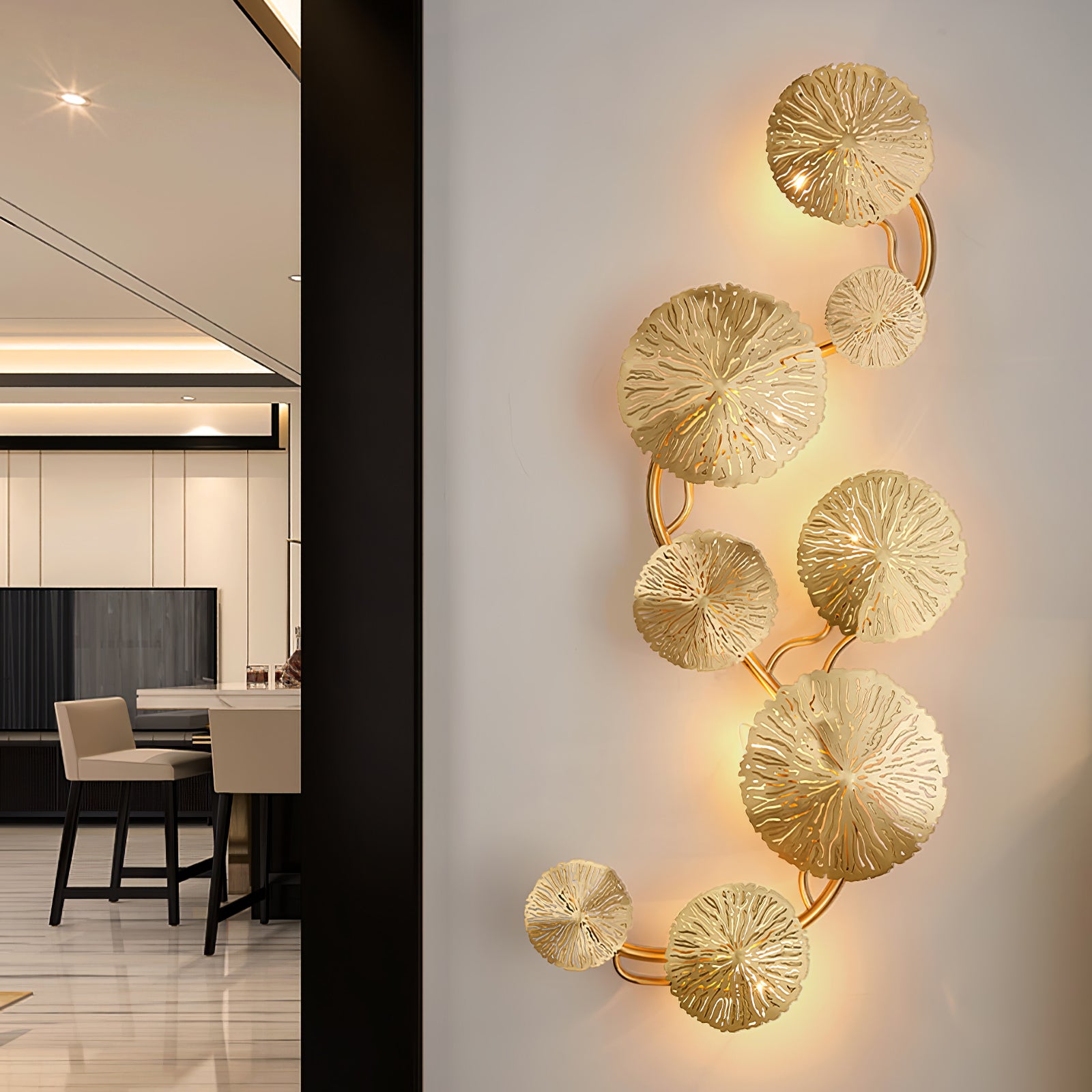 Lotus Leaf Wall Sconce - Lumpaz