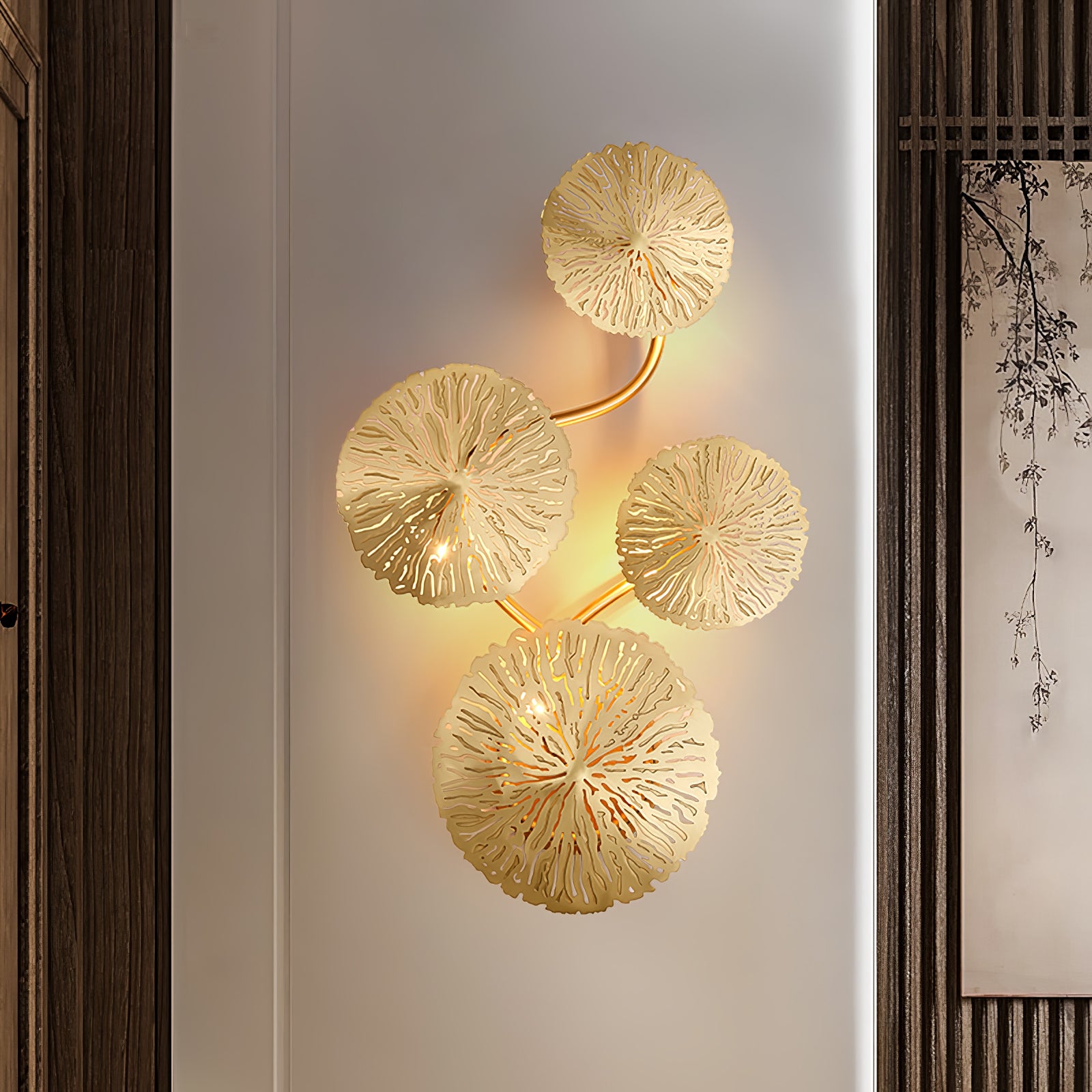 Lotus Leaf Wall Sconce - Lumpaz