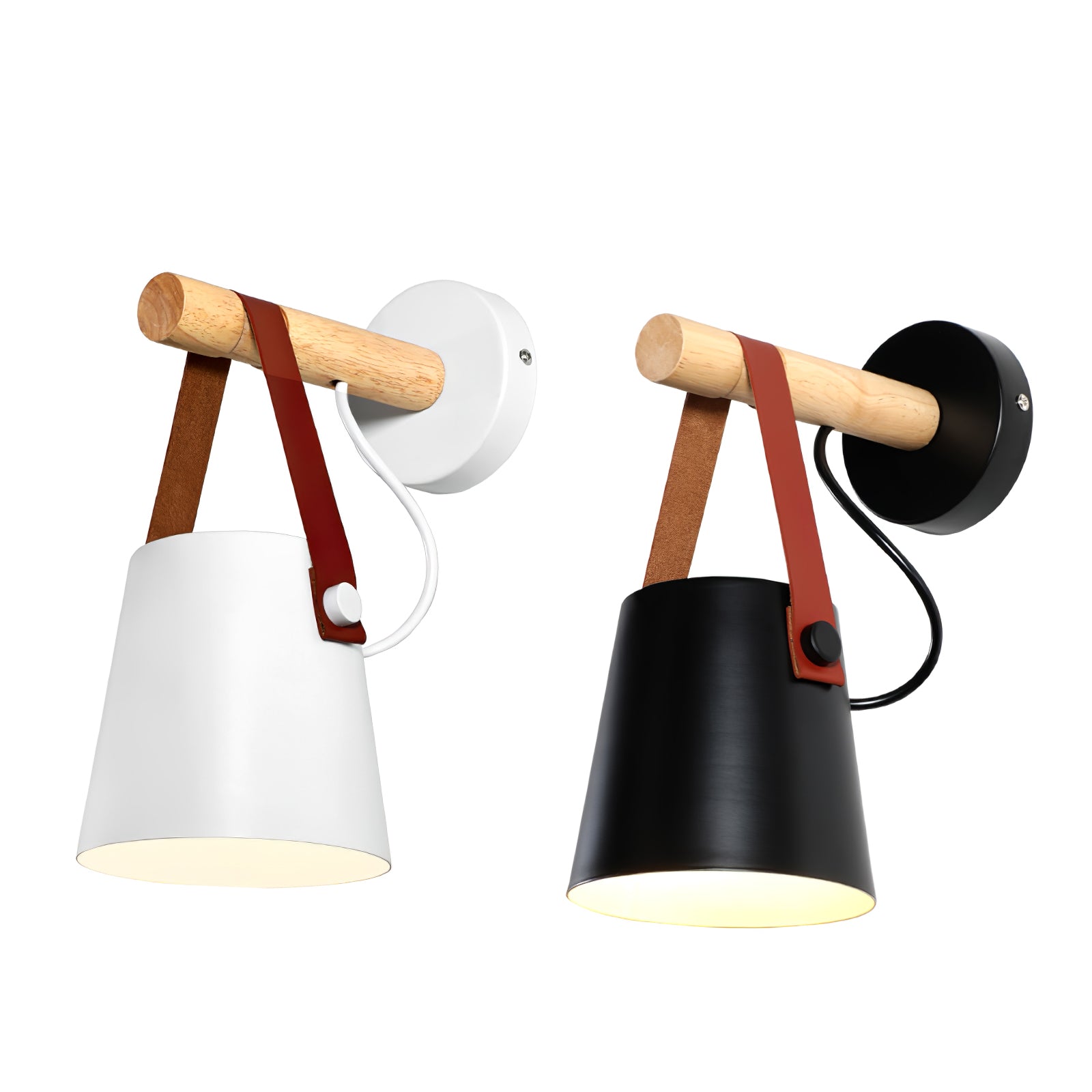 Wooden Conical Wall Light - Lumpaz