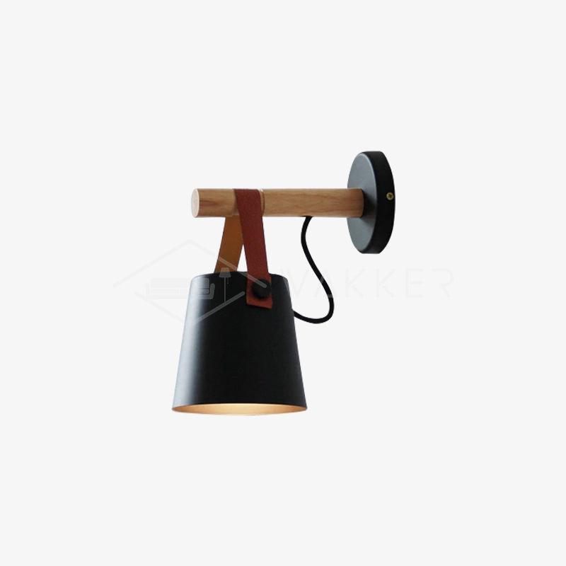 Wooden Conical Wall Light - Lumpaz