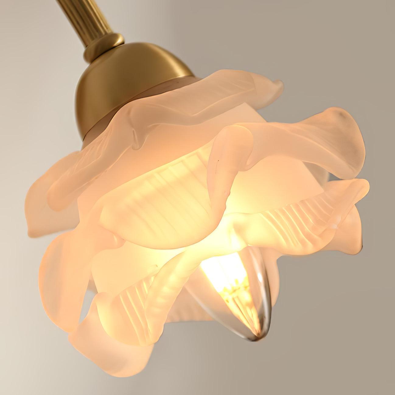 Brass Rose Wall Light - Lumpaz