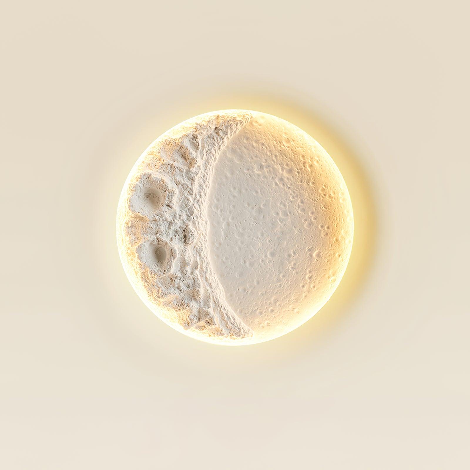 Gypsum Moon Wall Lamp - Lumpaz