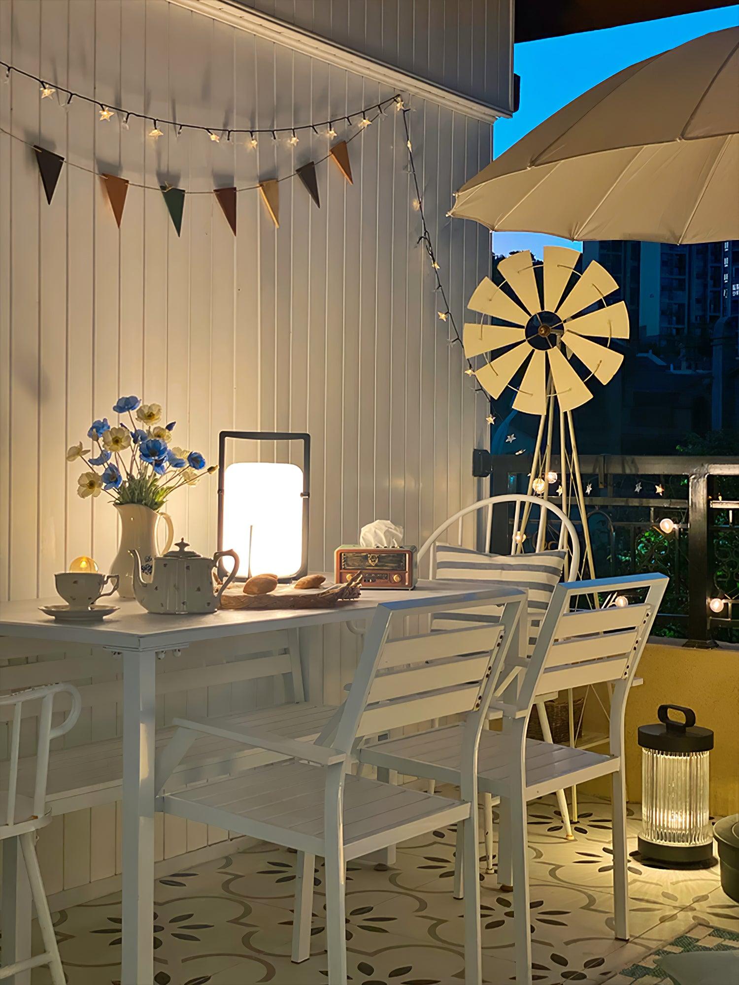 Black Twilight Lantern Table Lamp - Lumpaz