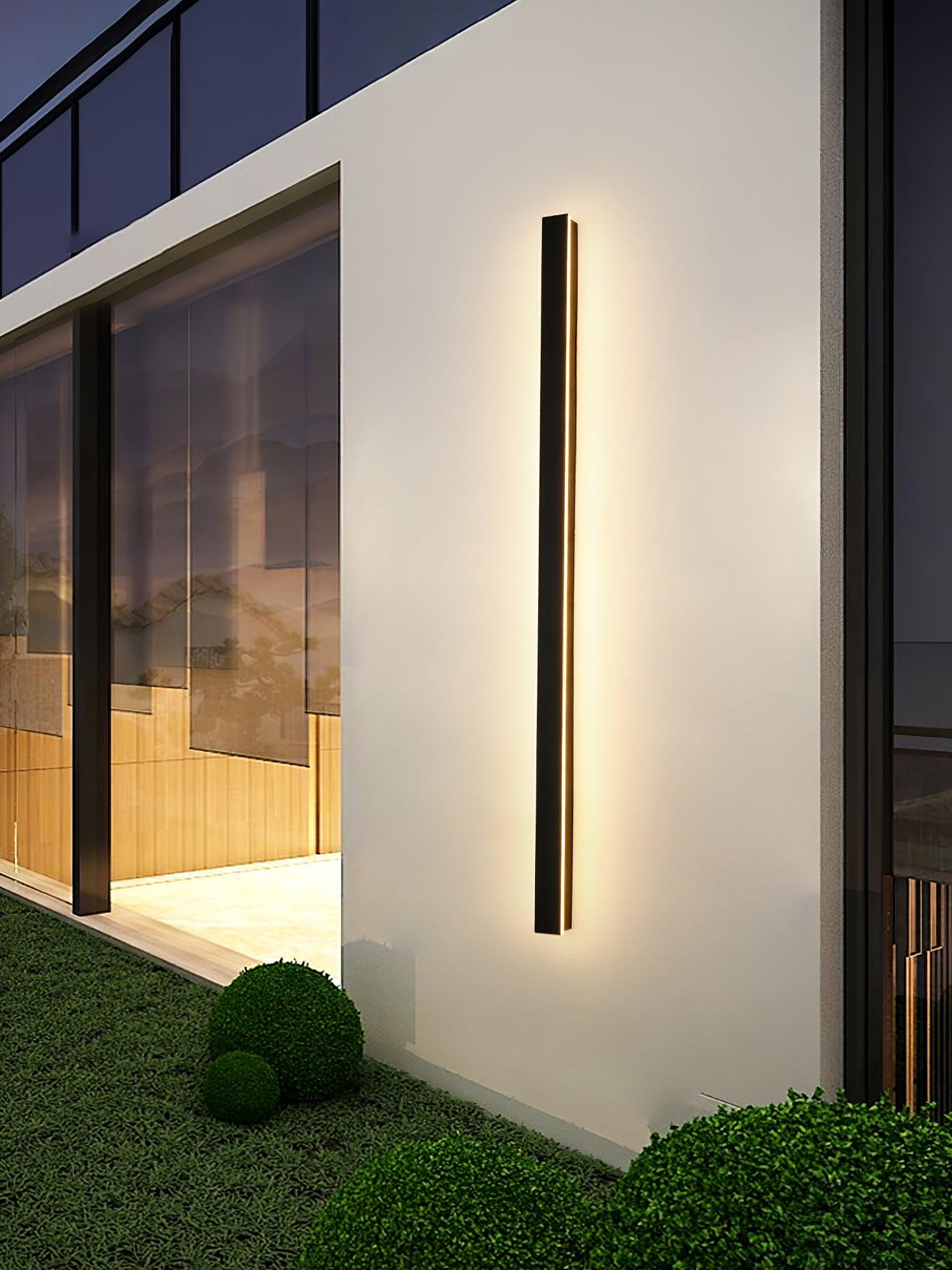 Long Strip Outdoor Sconce Solar Power - Lumpaz