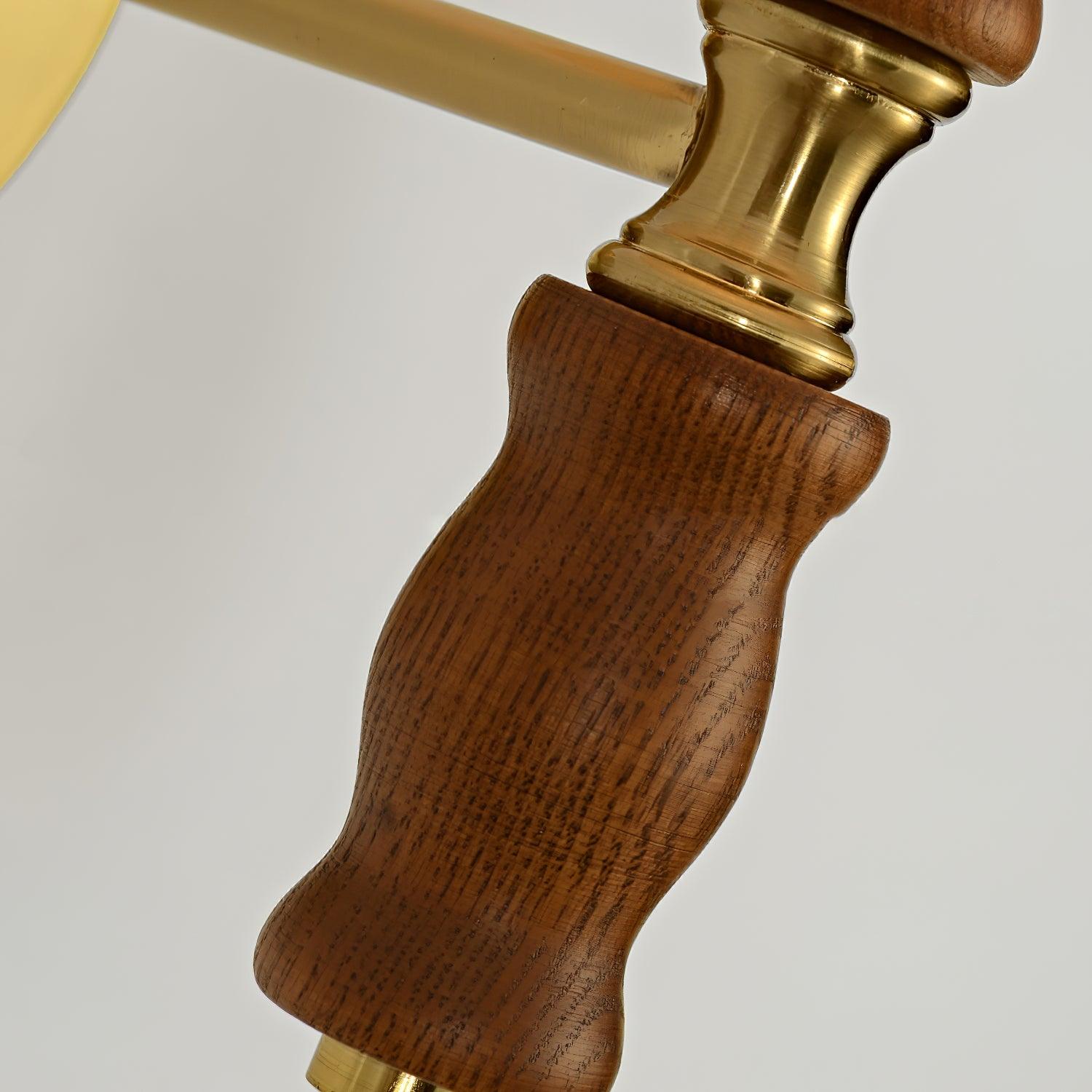 Pleated Walnut Wall Light - Lumpaz