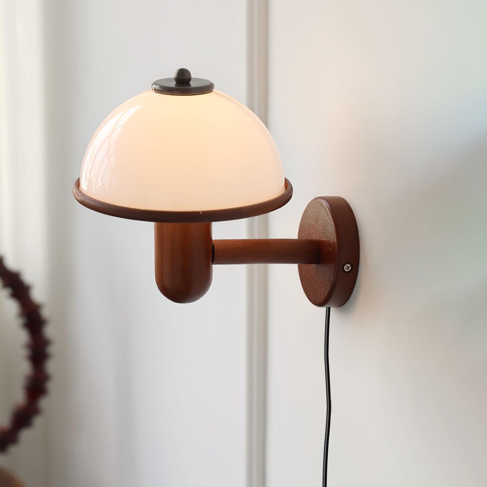 Mushroom Wood Wall Lamp - Lumpaz