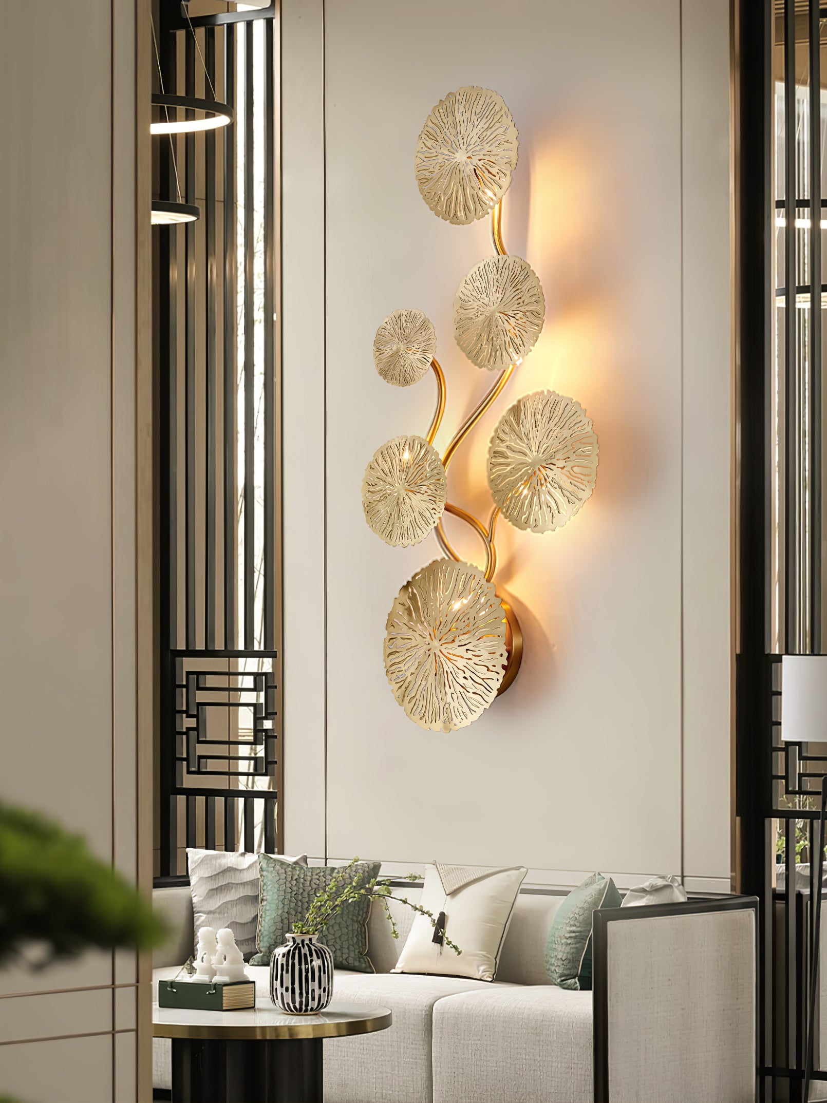 Lotus Leaf Wall Sconce - Lumpaz