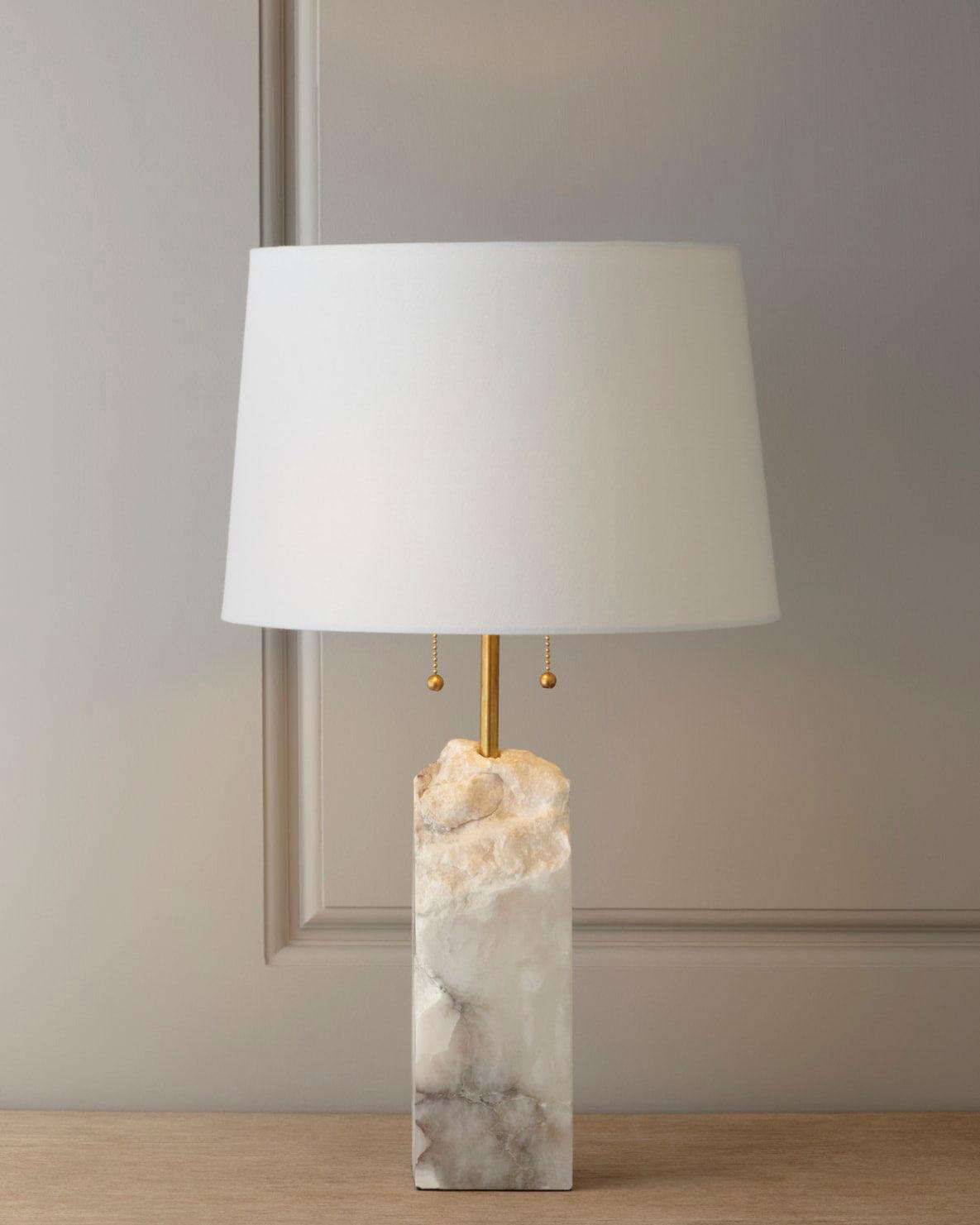 Raw Alabaster Table Lamp - Lumpaz