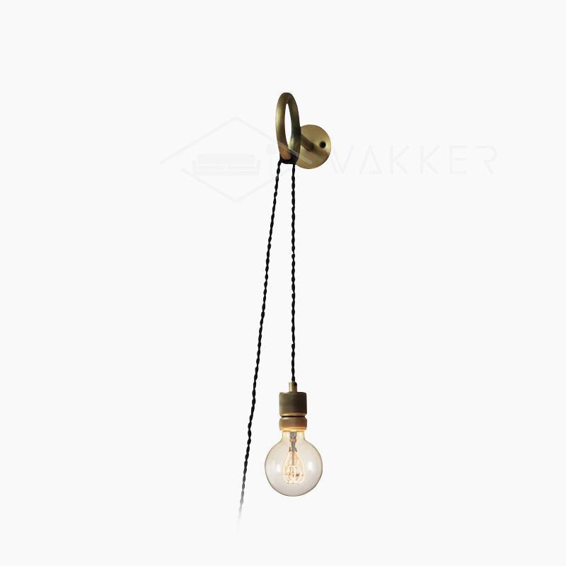 Loop Minimalist Wall Light With Wall Socket - Lumpaz