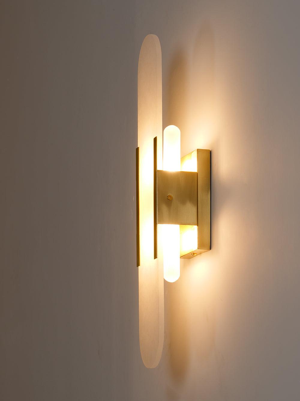 Melange Elongated Alabaster Wall Lamp - Lumpaz