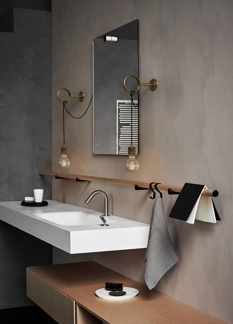 Loop Minimalist Wall Light With Wall Socket - Lumpaz