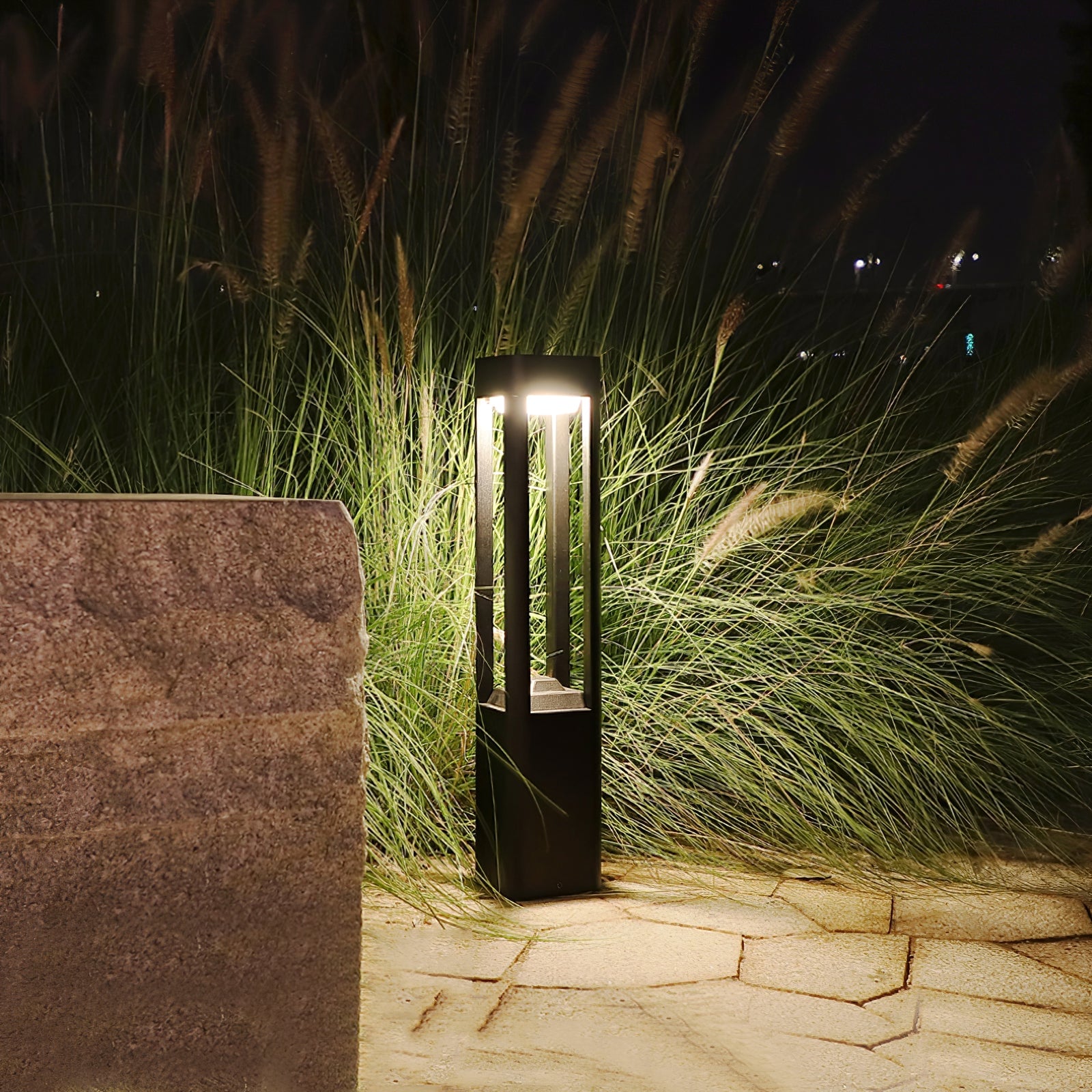 Rectangular Column Garden Light - Lumpaz