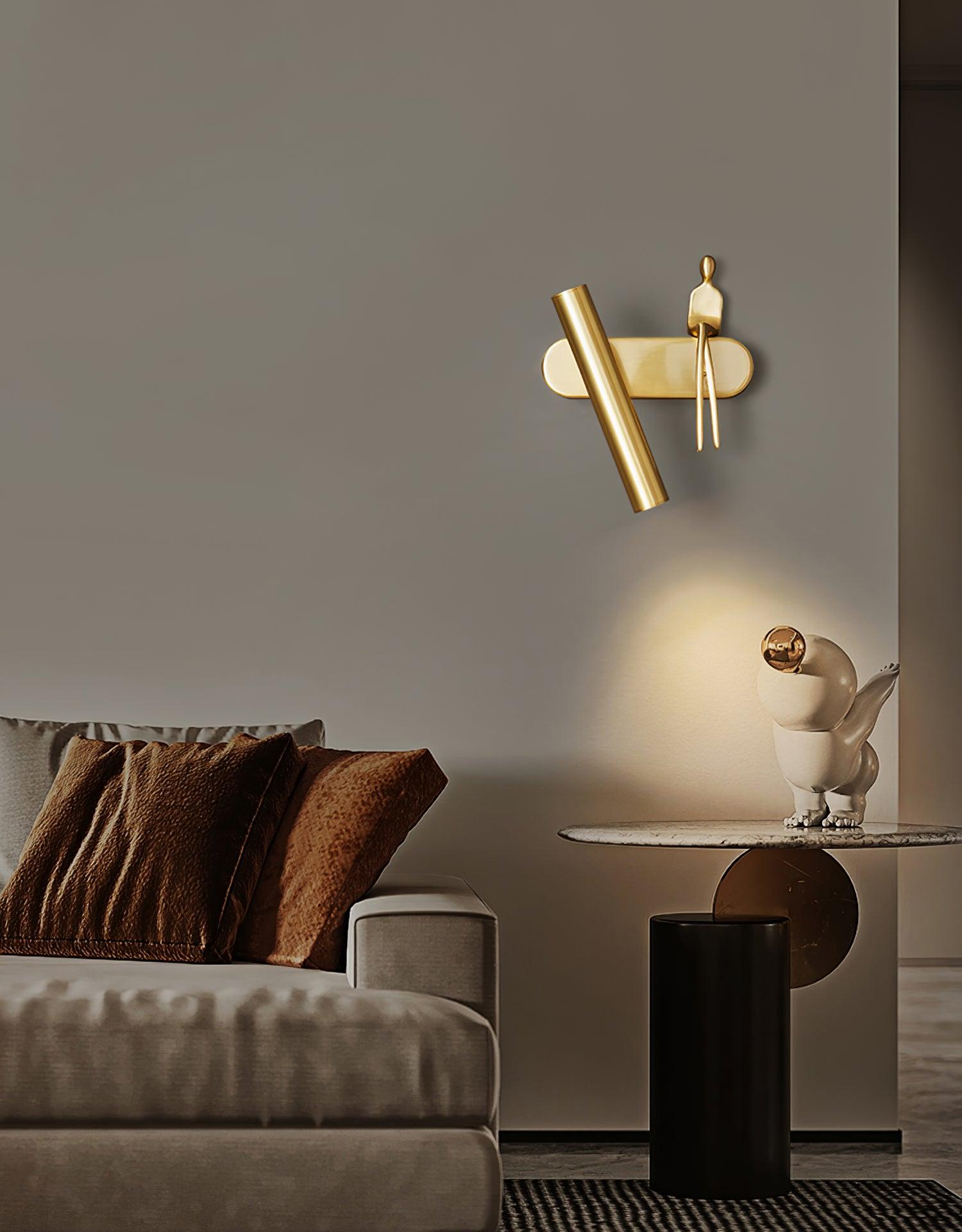 Brass Villain Wall Lamp - Lumpaz
