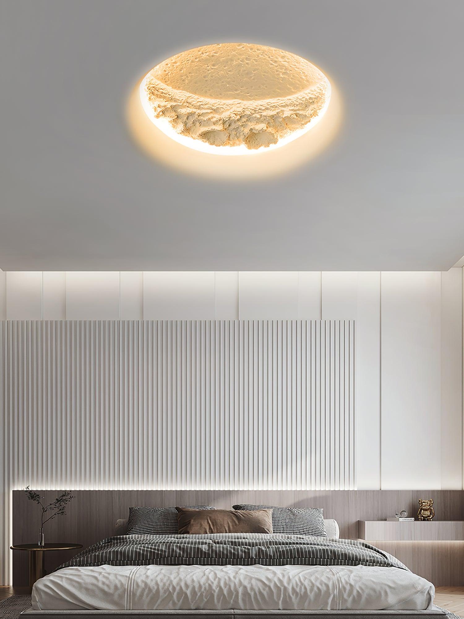 Gypsum Moon Wall Lamp - Lumpaz