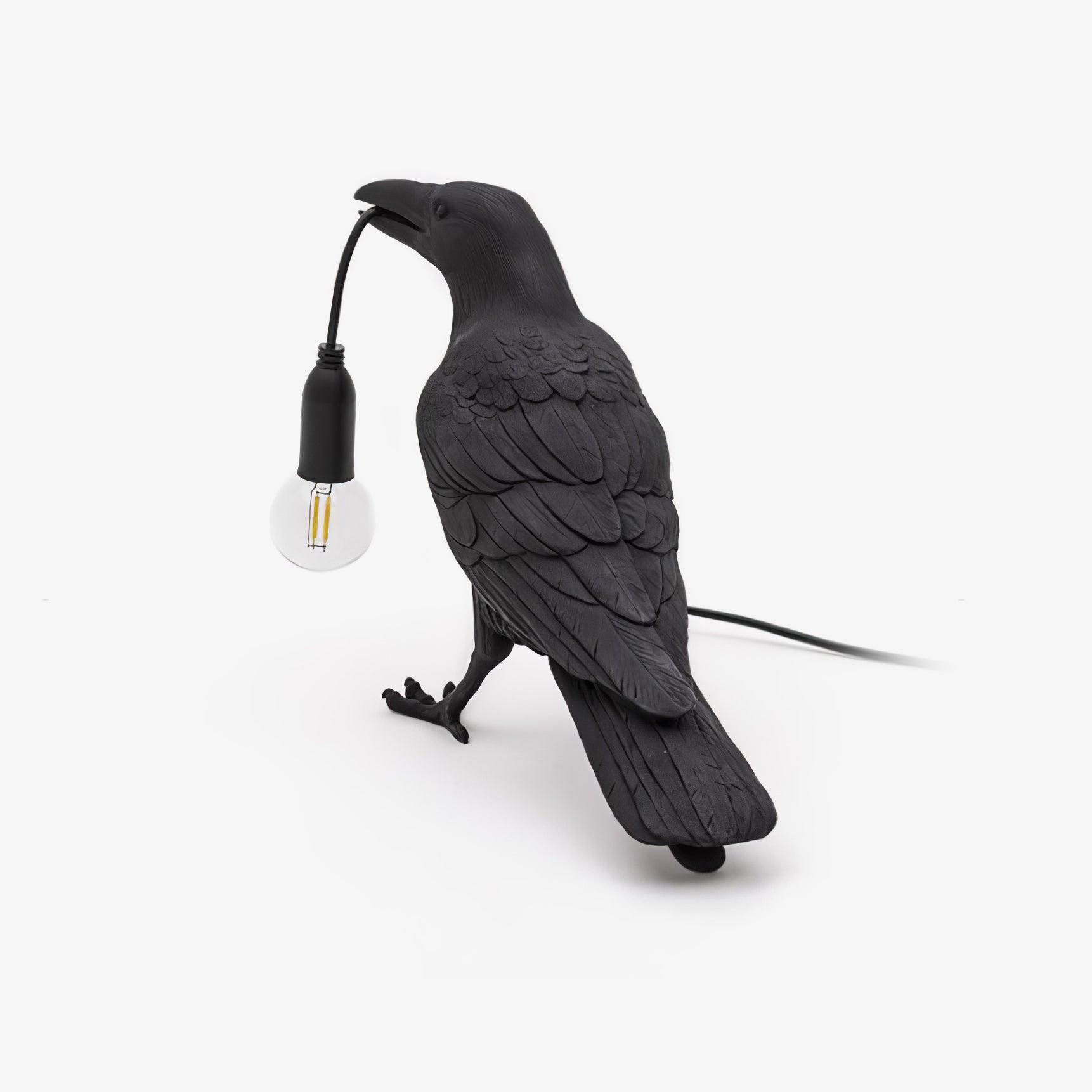 Raven Resin Table Lamp - Lumpaz