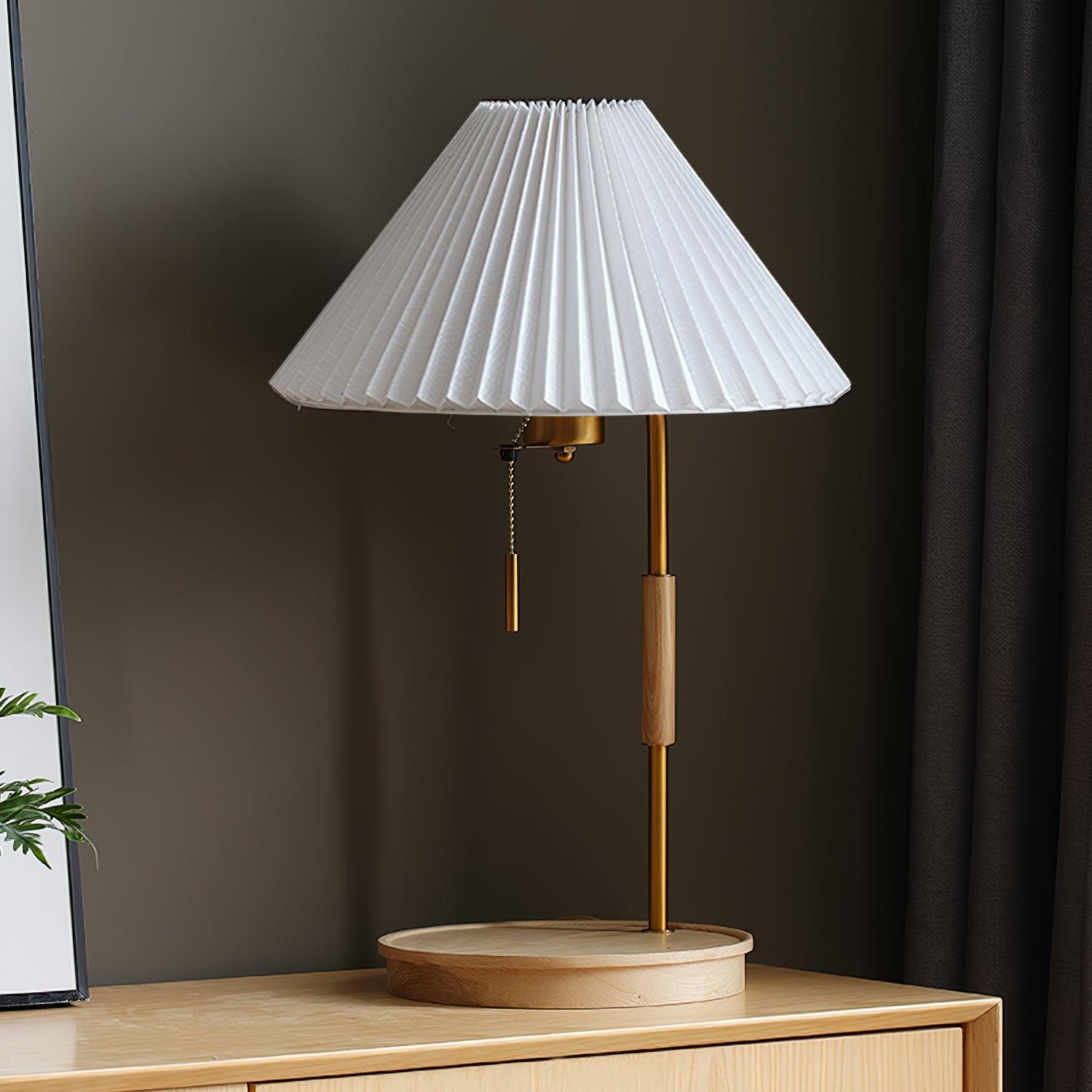 Wooden Retro Table Lamp - Lumpaz