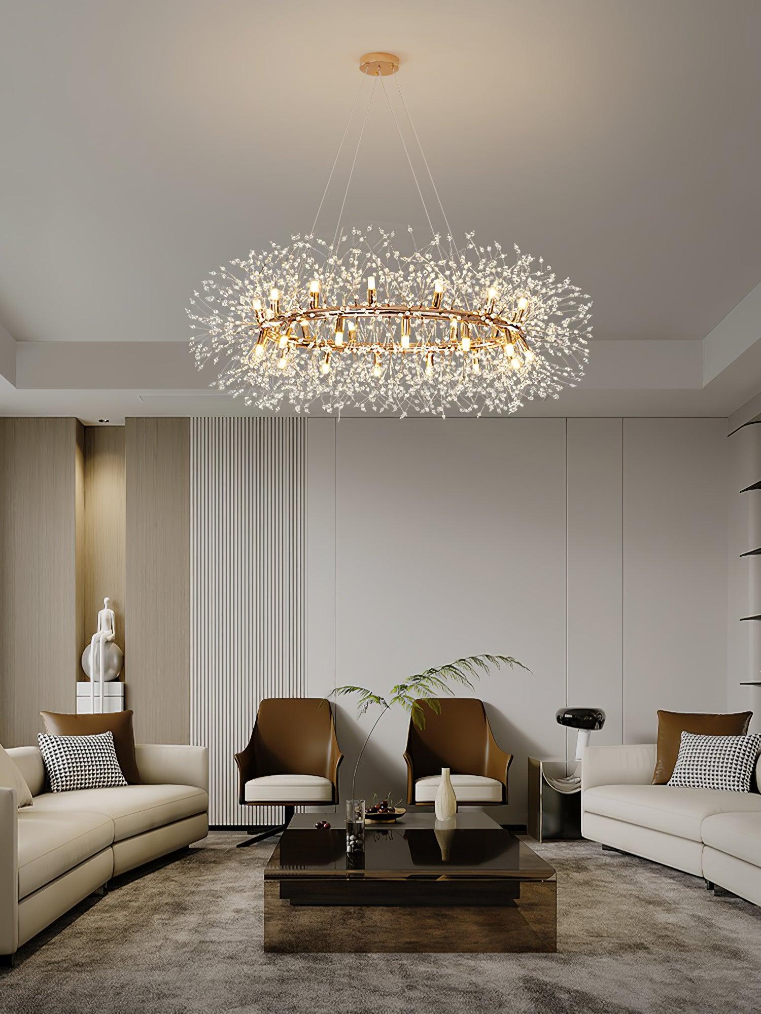 Dandelion Round Chandelier - Lumpaz