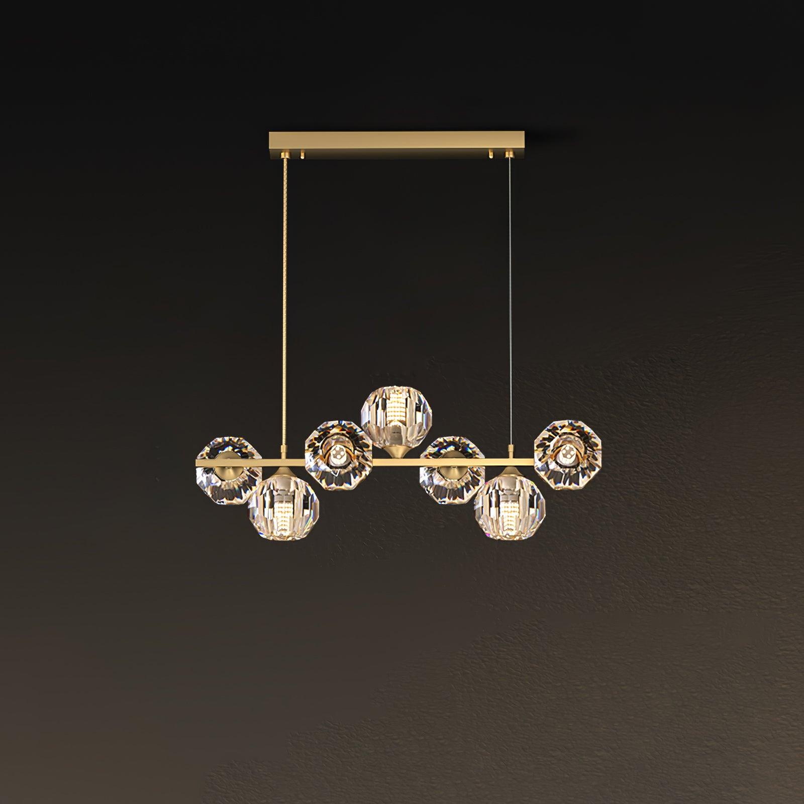 Crystal Glass Ball Chandelier - Lumpaz