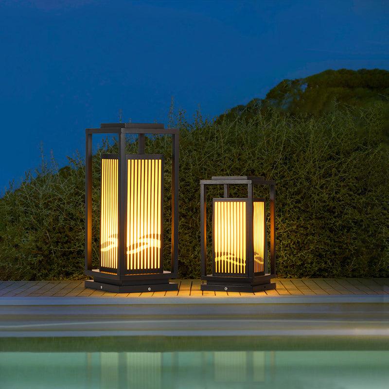 Modern Square Cage Garden Light - Lumpaz