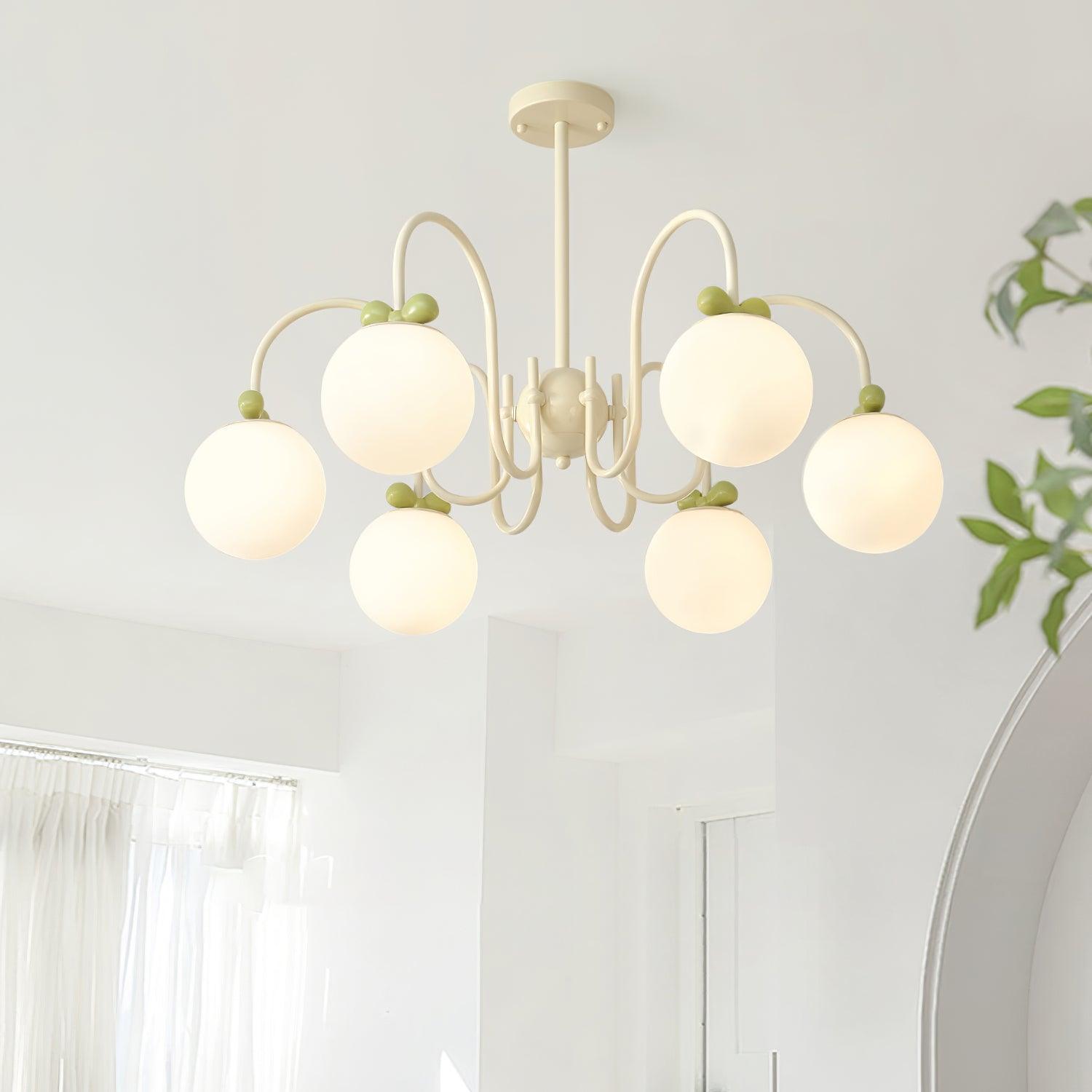 Cream Cherry Chandelier - Lumpaz