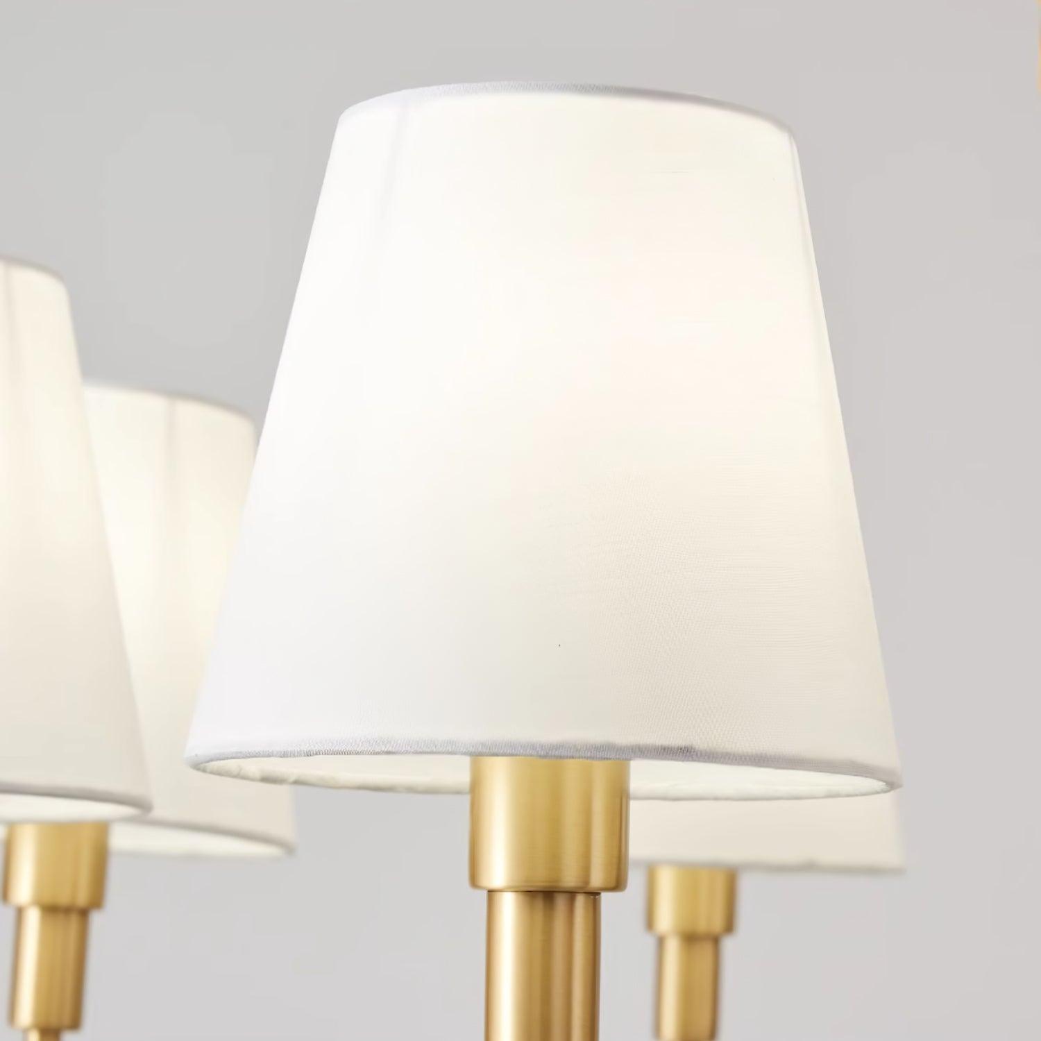 Meridian Mid Century Brass Chandelier - Lumpaz